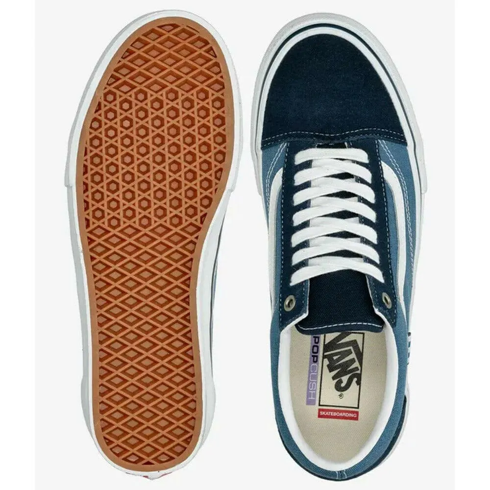 Vans - Skate Old Skool Shoes Navy/White Flexible Cushion Day Comfort