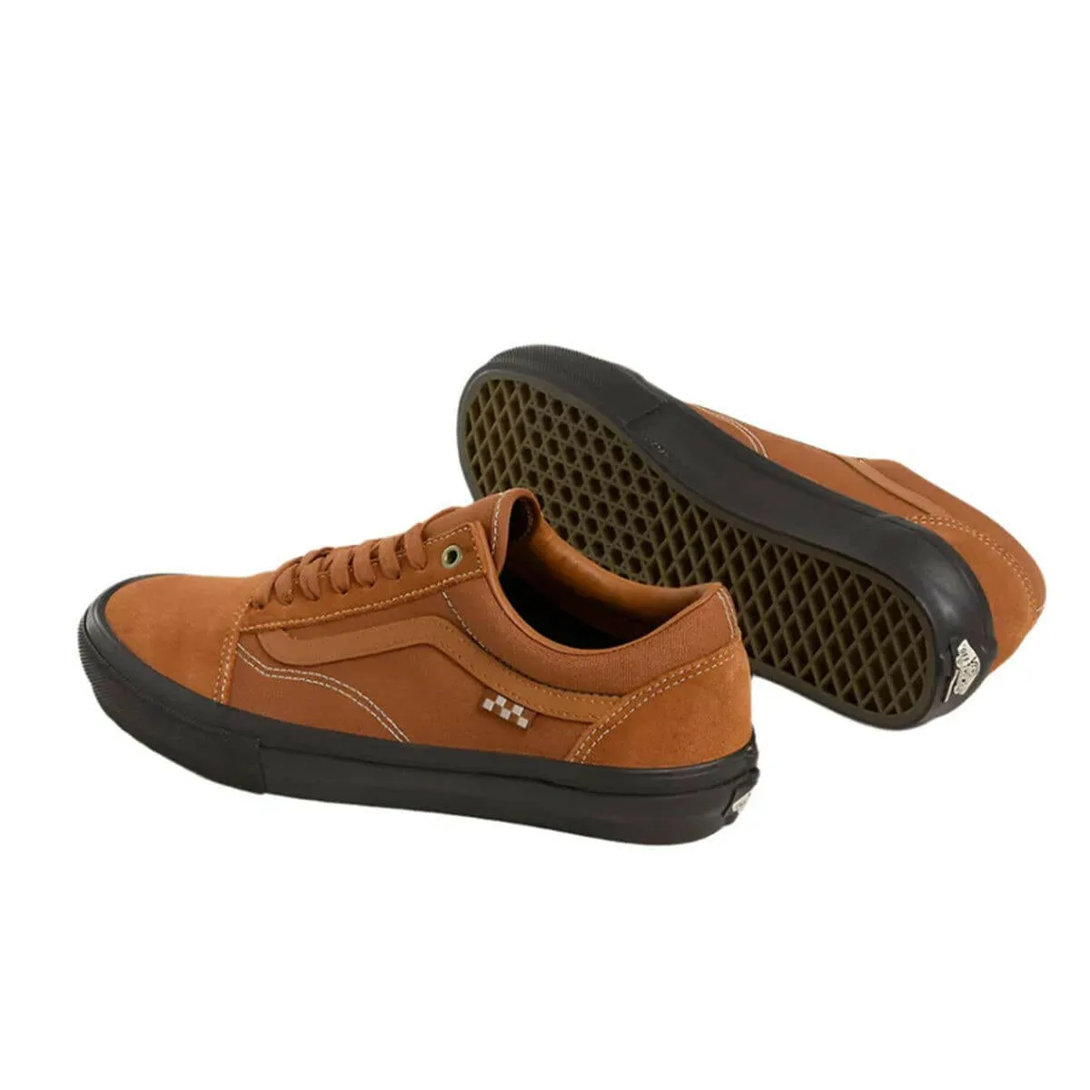 Vans - Skate Old Skool Shoes Sienna/Chocolate Breathable knit