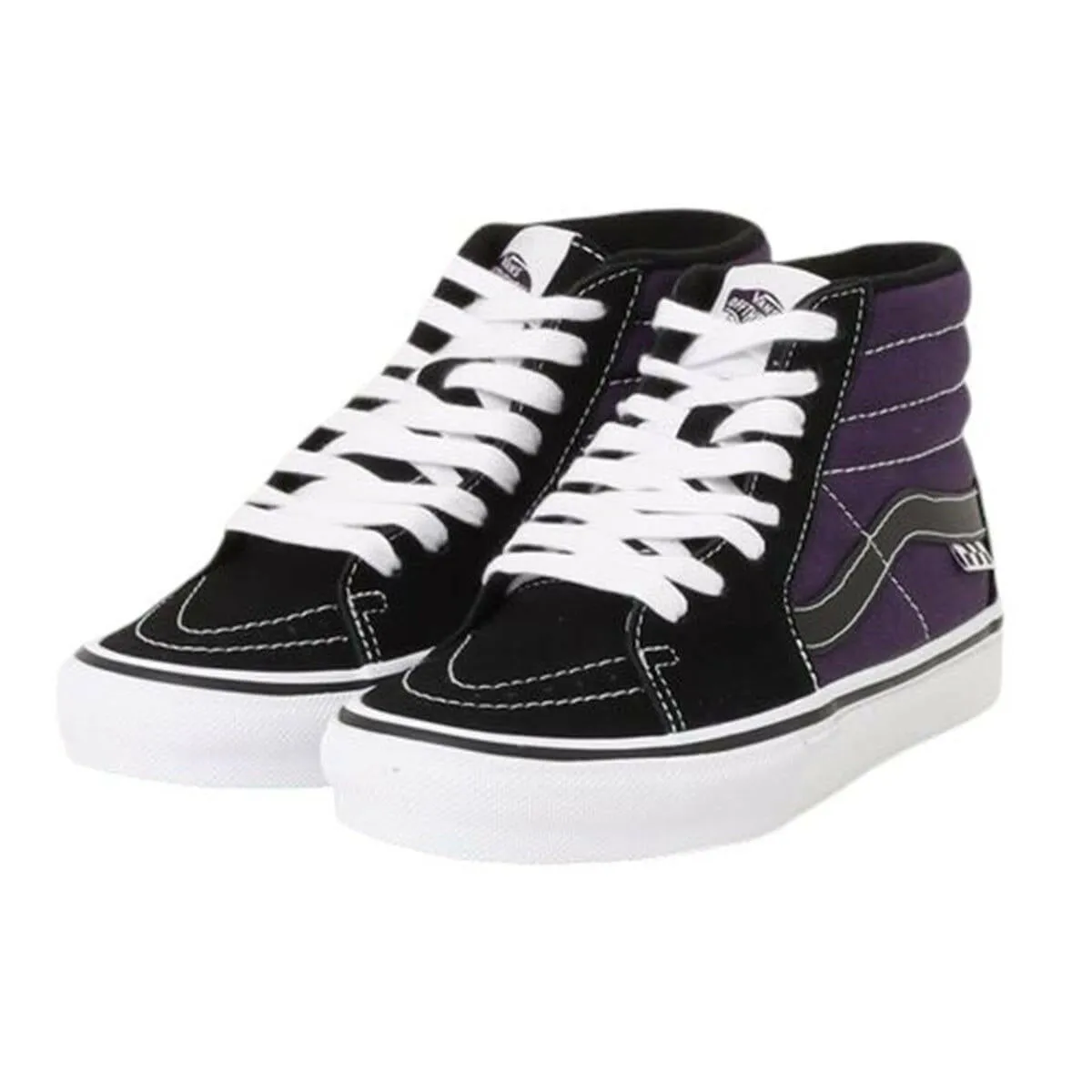 Vans - Skate Sk8 Hi Shoes Purple/Black Speedy Ride Fit Low Top Design