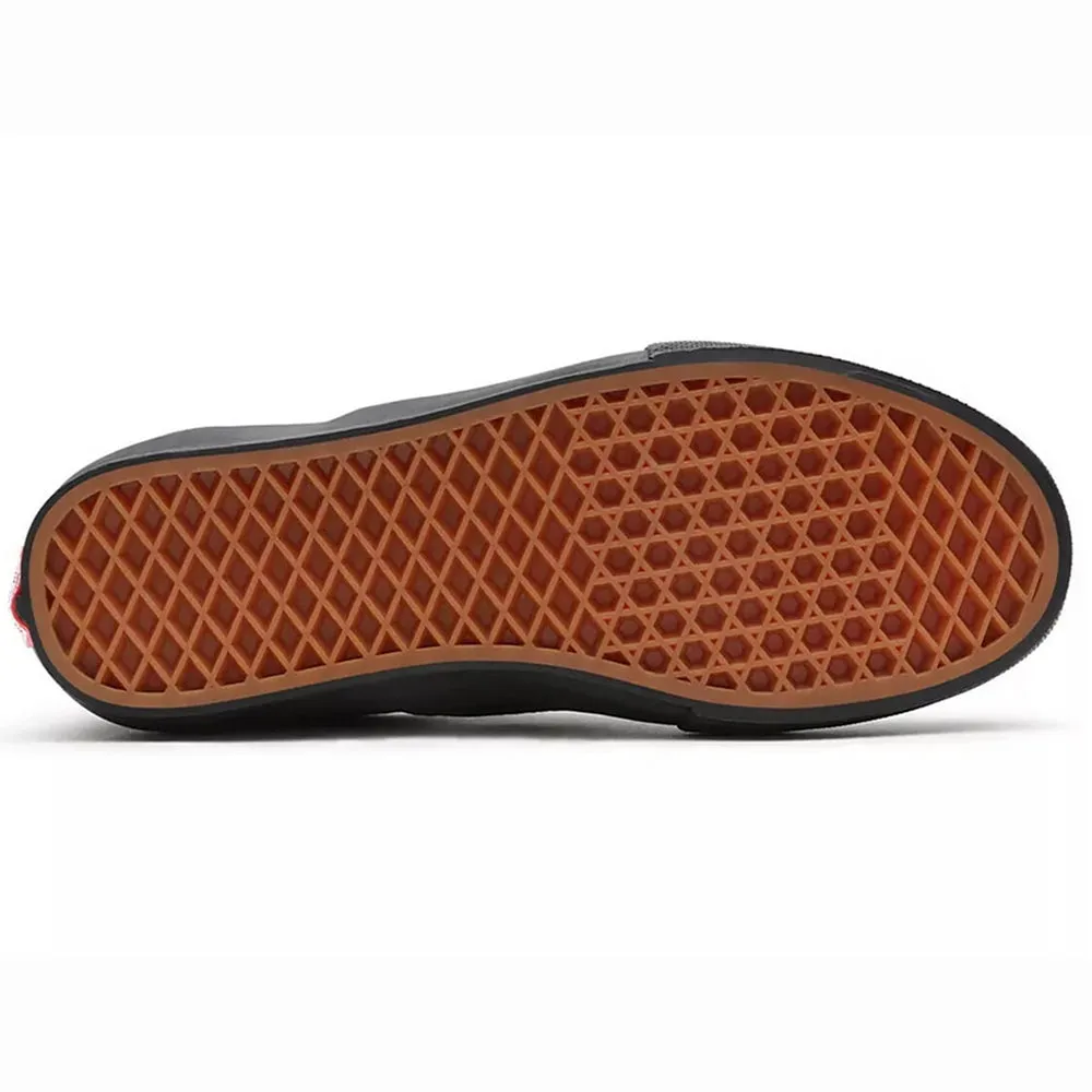 Stretchable Fabric Vans - Skate Slip On (Black/Black)