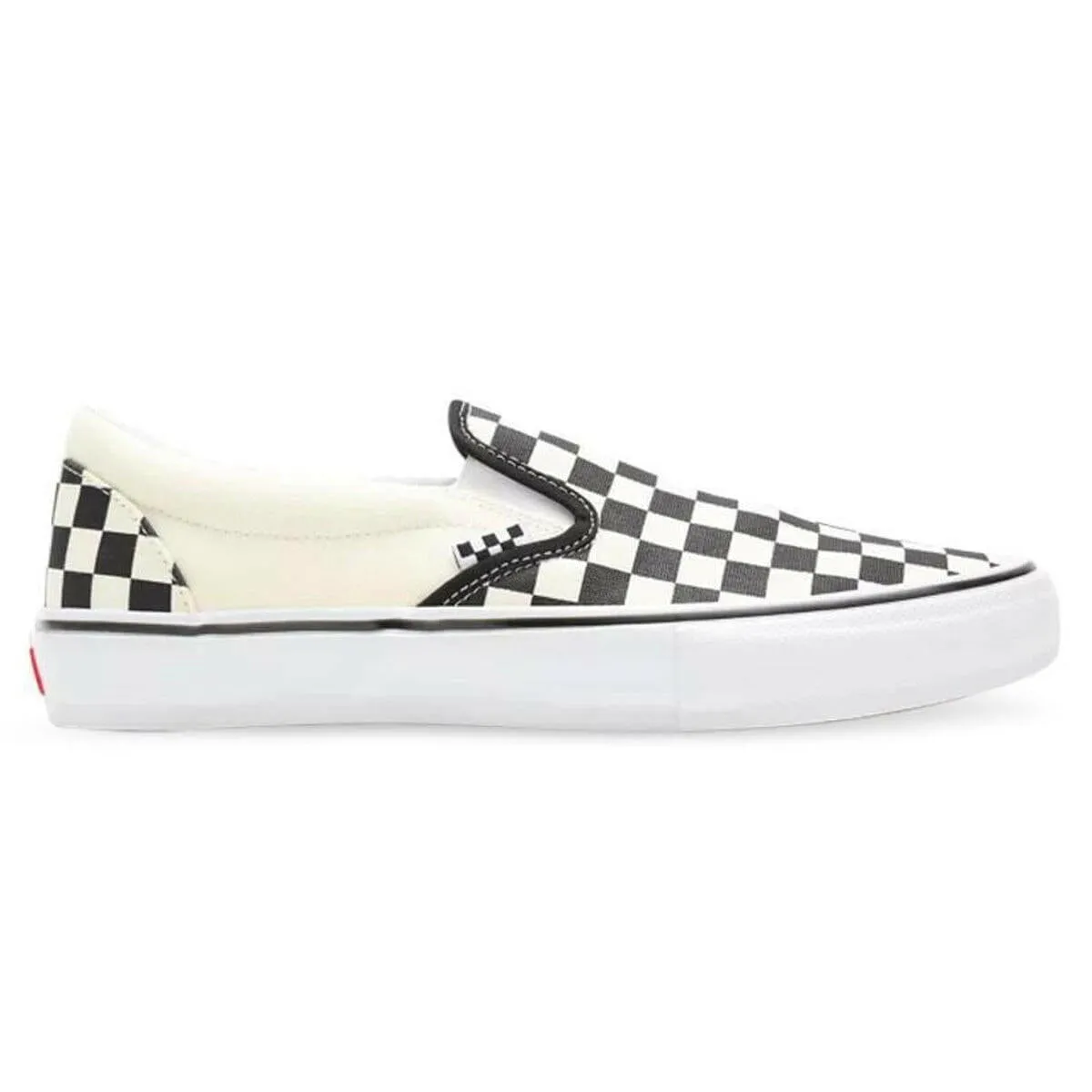 Vans - Skate Slip On Checkerboard Shoes Black/Off White All Terrain Movement Easy Wear
