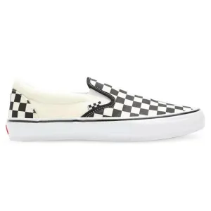 Speedy Action Fit Vans - Skate Slip On Checkerboard Shoes Black/Off White