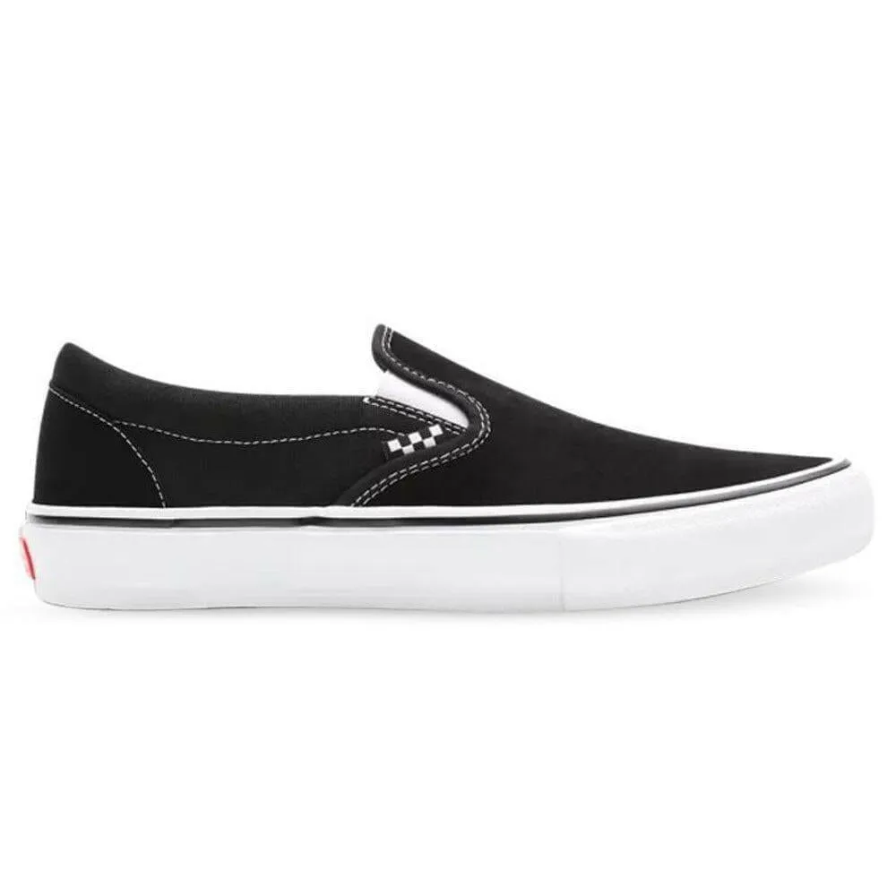 Advanced Comfort Vans - Skate Slip On Shoes Black/White