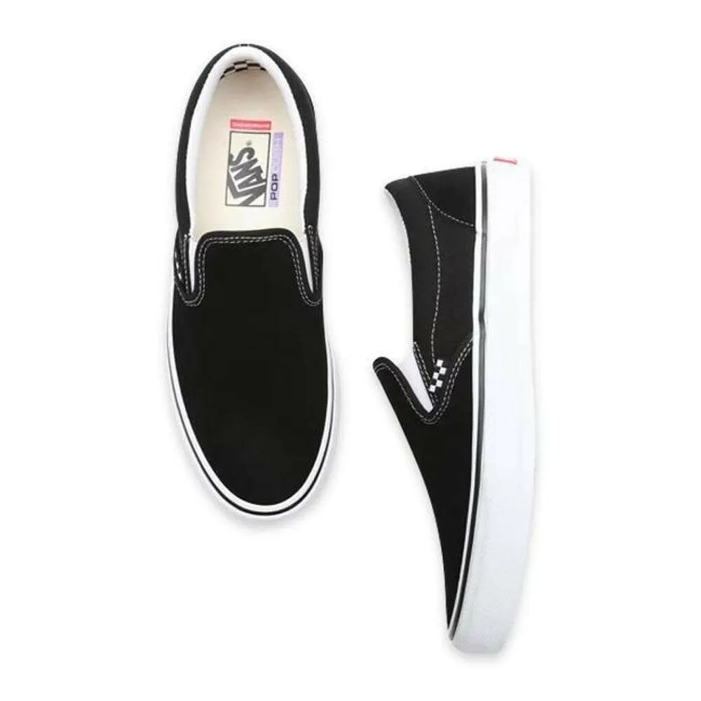 festival look Vans - Skate Slip On Shoes Black/White