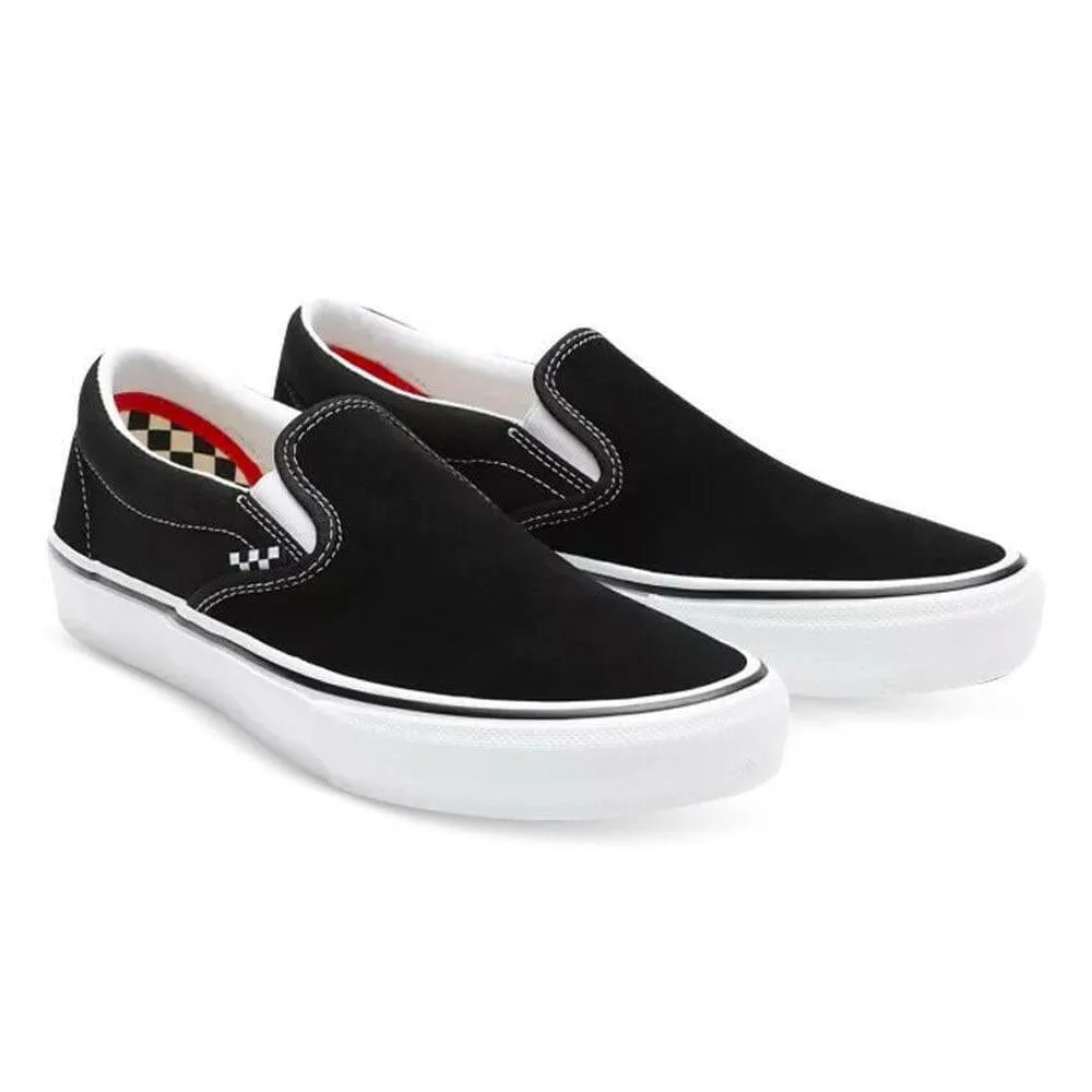 Vans - Skate Slip On Shoes Black/White Speed Flex