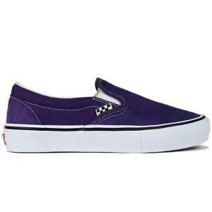 Durable Mesh Freestyle Comfort Vans - Skate Slip On Shoes Purple/Black