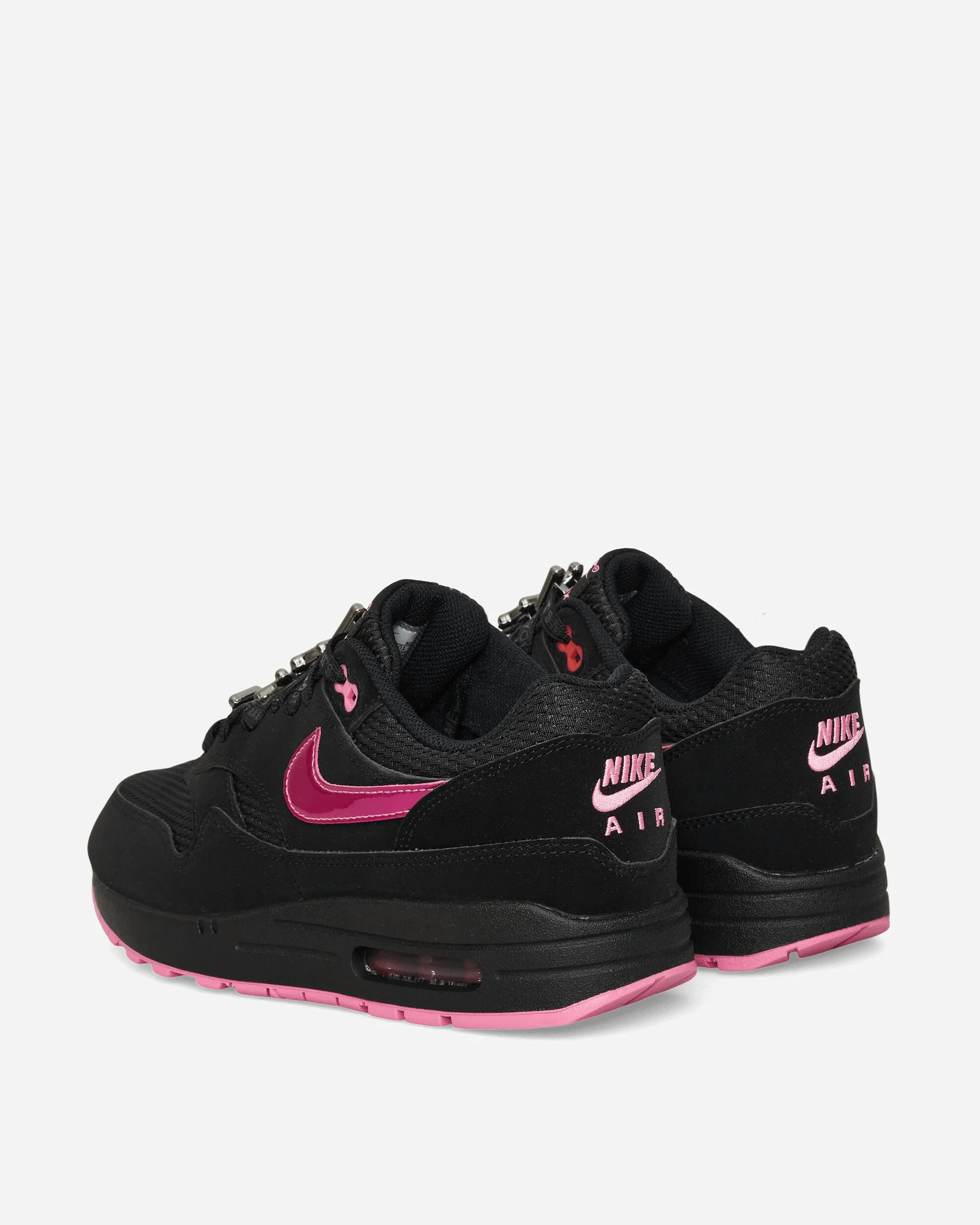 Air Max 1 Premium Sneakers Black / Playful Pink Workout Flow Wear Resistant Outsole
