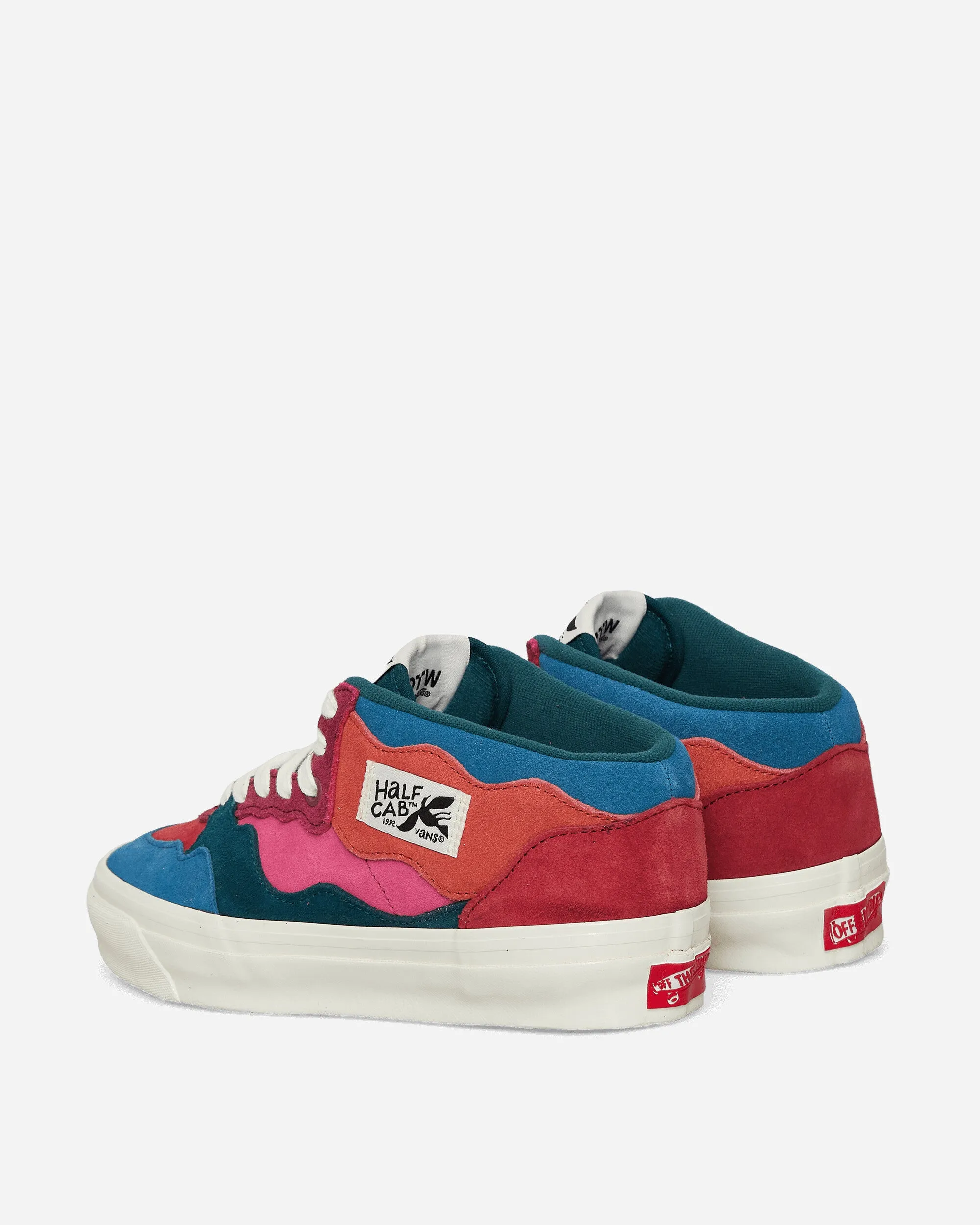 Parra Half Cab Suede Sneakers Multicolor Heel To Toe Drop All-Day Cushioning