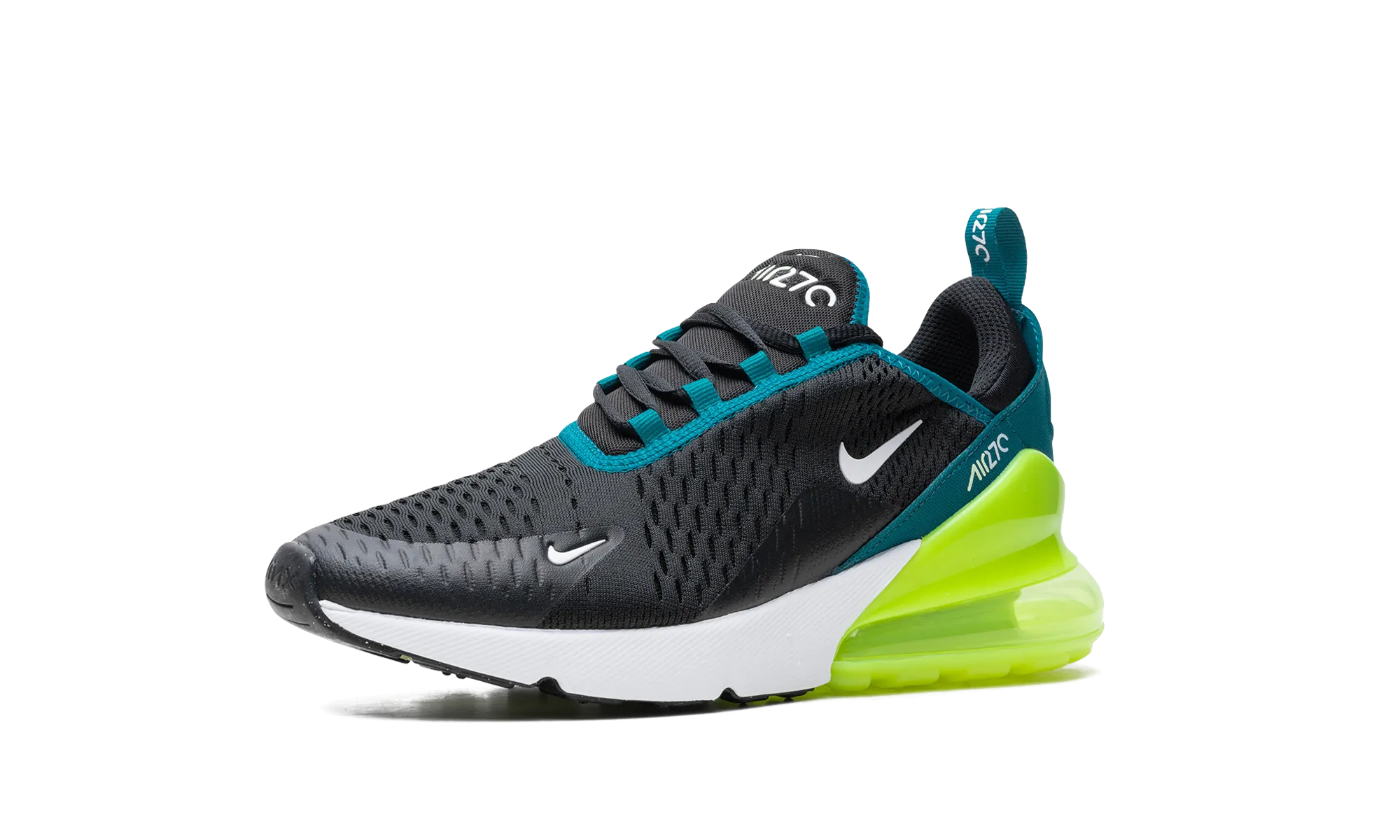 Air Max 270 GS "Black Bright Spruce Volt" Lightweight Material