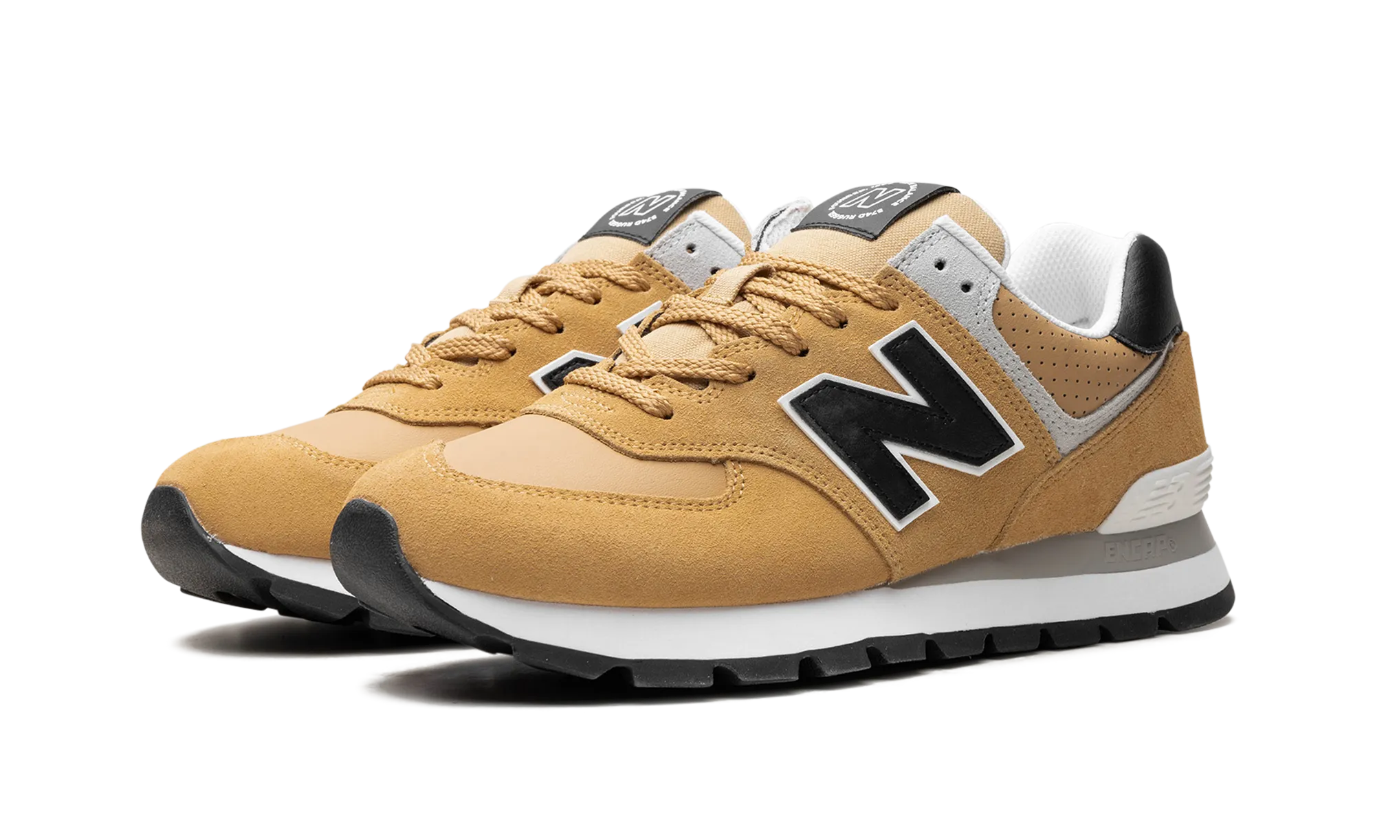 574 Rugged "Beige / Black" beginner suitability reinforced - heel - area shoes