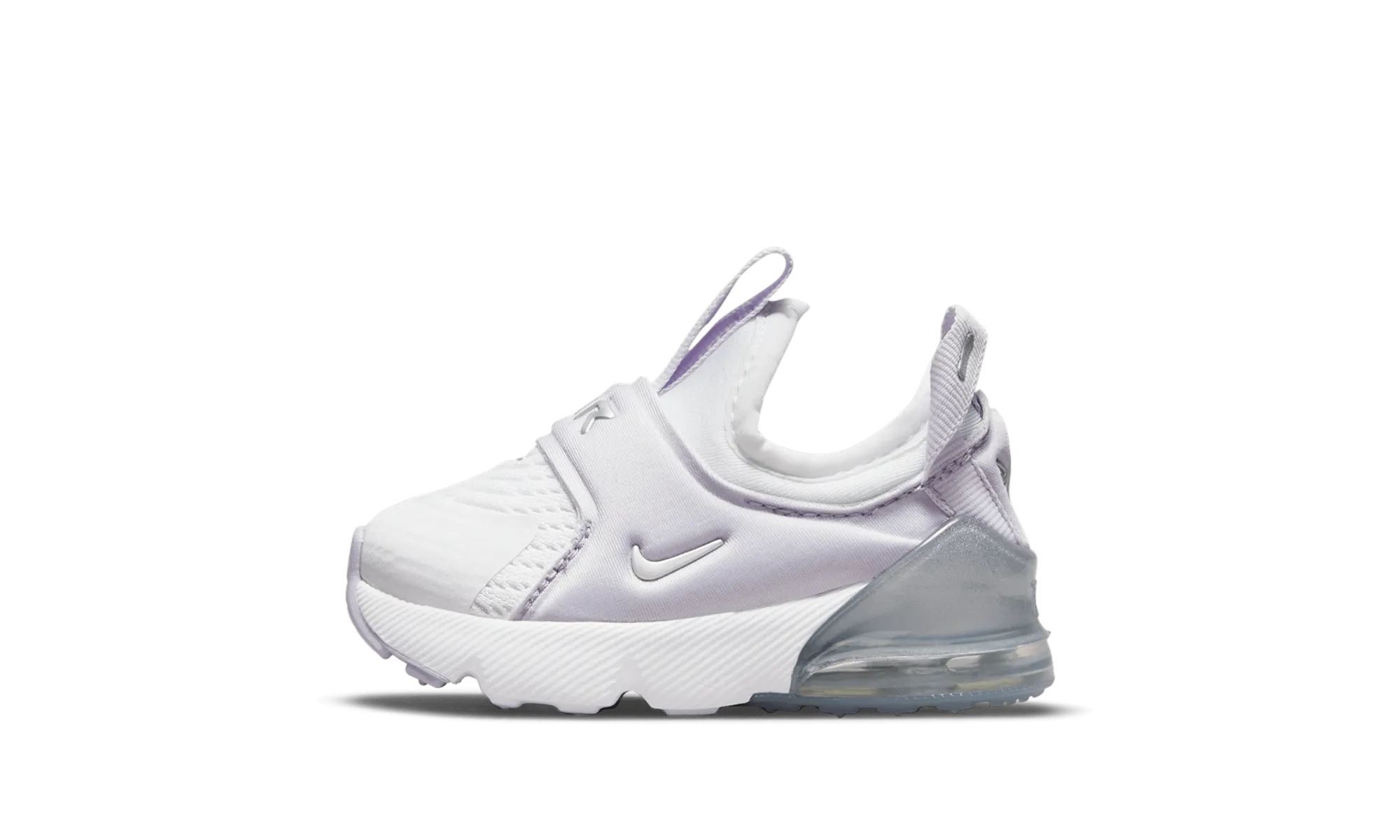 Air Max 270 Extreme TD "White Pure Violet" running in a suspension cable bridge area shoes proper alignment