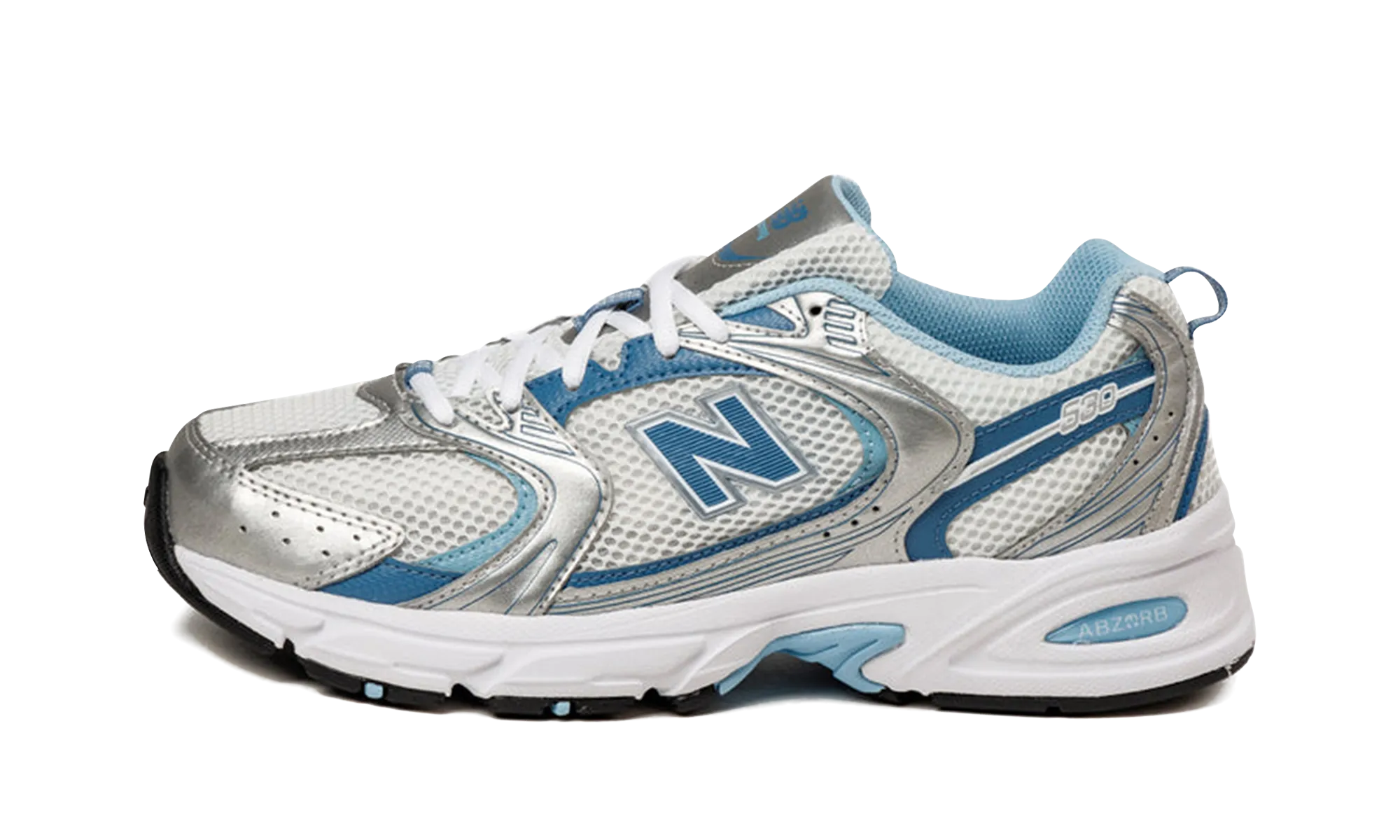 530 "Silver Metallic Heron Blue" professional athletes' shoes moderate