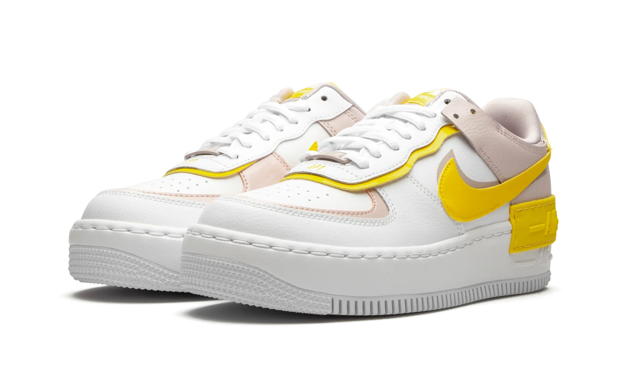 Boosted style Dynamic Design AIR FORCE 1 SHADO MNS WMNS "Sunshine"
