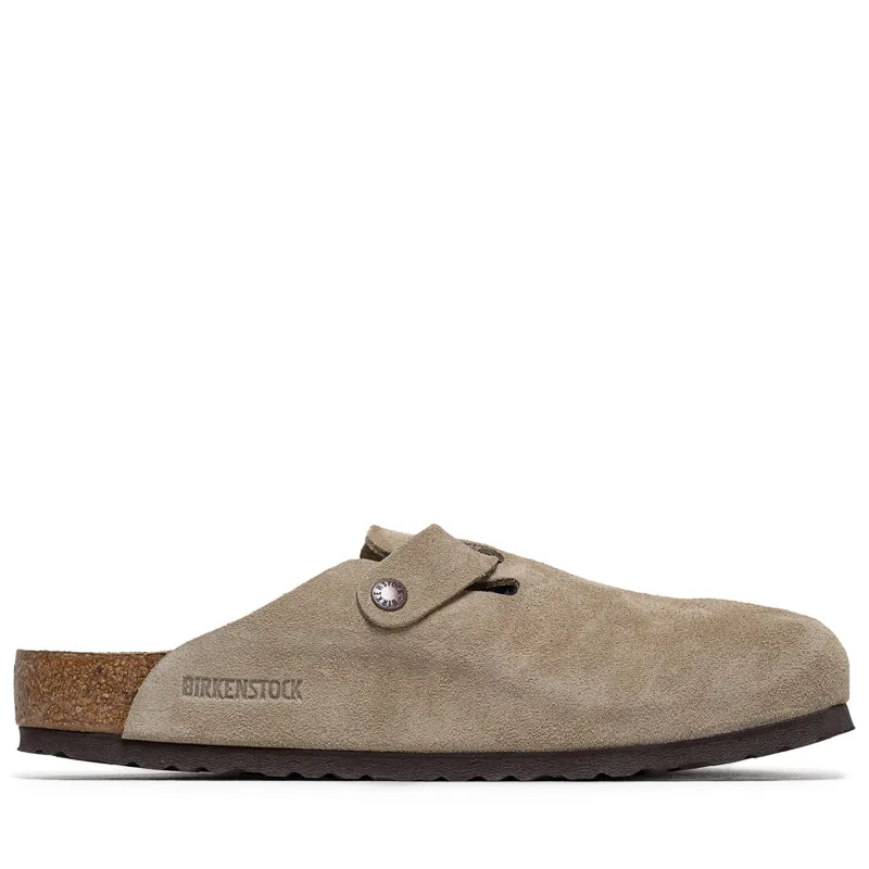 Easy Comfort Birkenstock Boston Soft Footbed Suede - Taupe