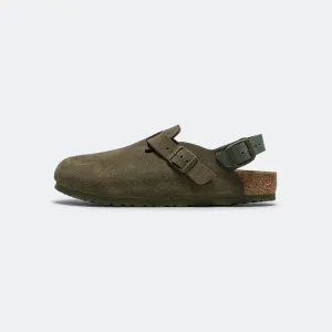 Tokio - Thyme Suede Leather Comfortable Beach Footwear Sun Safe