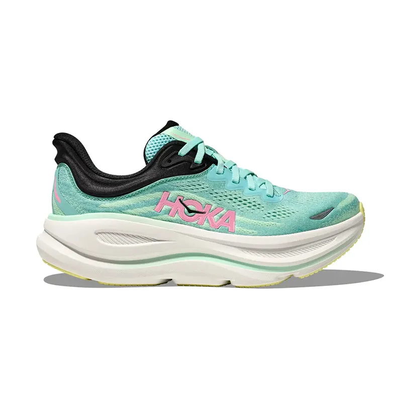 Women's Bondi 9 Blue Spark/Mint Fluorite fun - run