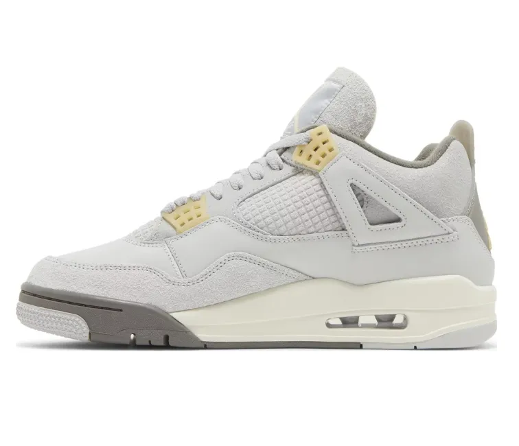 Breathable Linings Flat Sole Men's Nike Air Jordan 4 Retro SE (Craft)