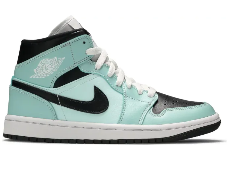 Sock Liner Tech Womens Nike Air Jordan 1 Mid (Aqua Blue Tint)
