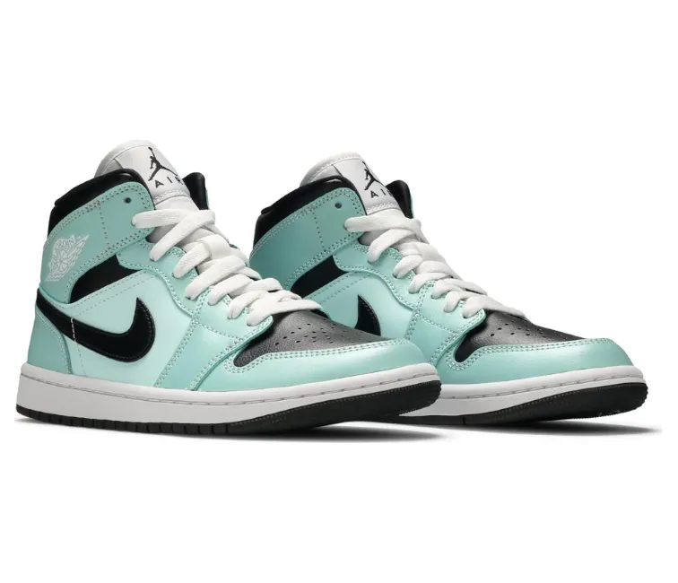 Heat Resistant Midsole Easy Style Womens Nike Air Jordan 1 Mid (Aqua Blue Tint)