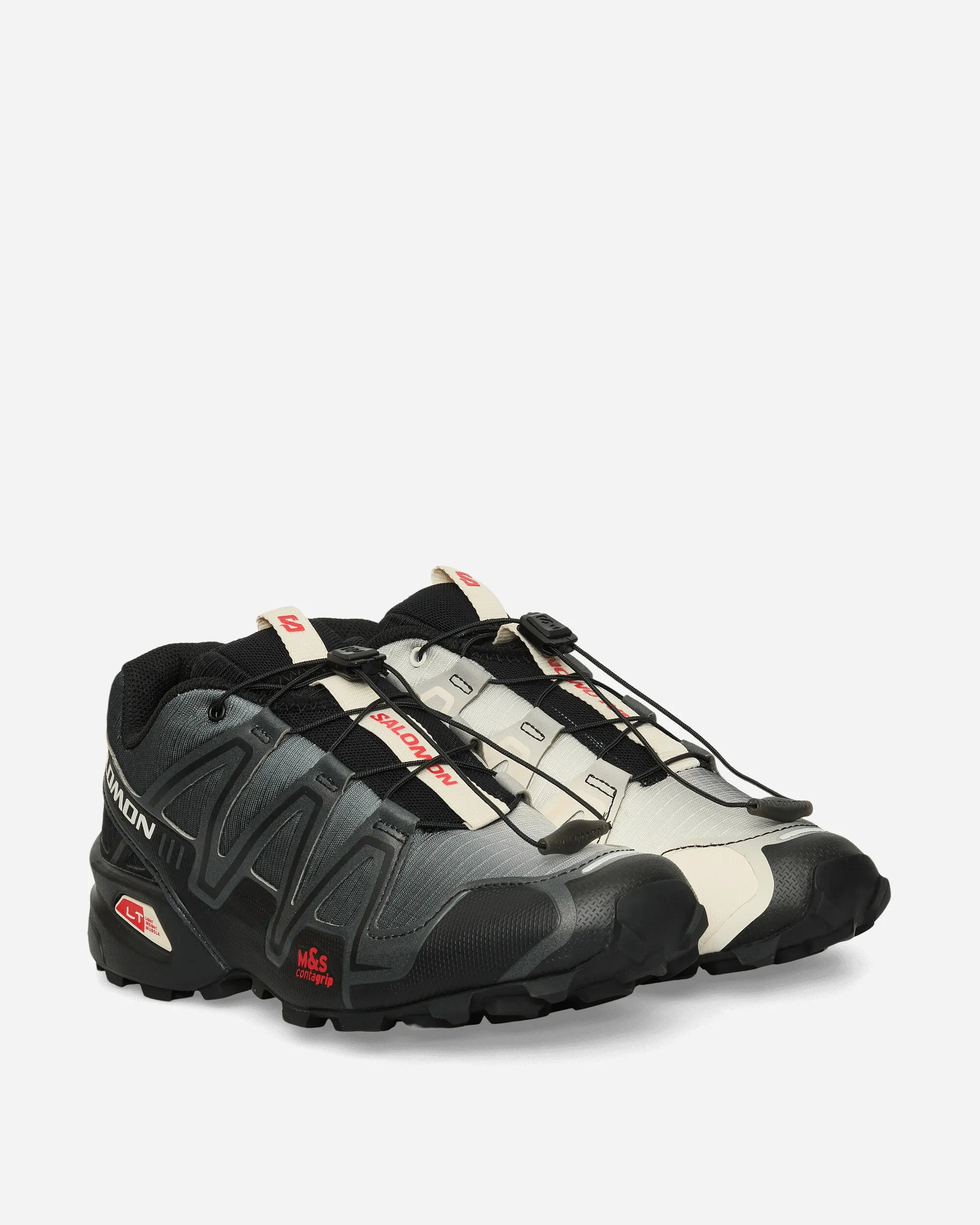 Comfortable Padding Speedcross 3 Dual Aura Sneakers Black / Vanilla Ice / Red
