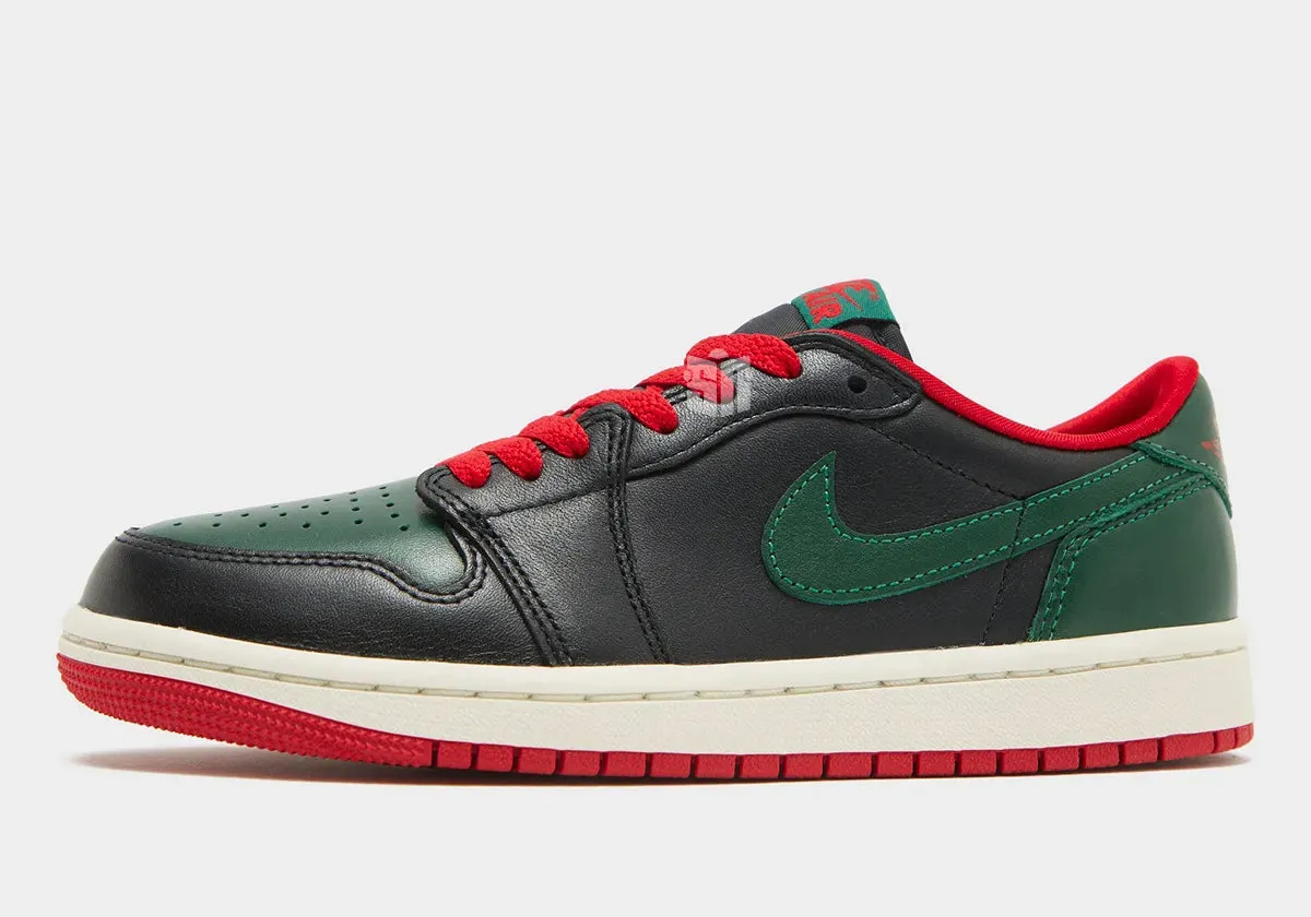 Dry Base W Air Jordan 1 Low OG "Black/Gorge Green" CZ0775-036