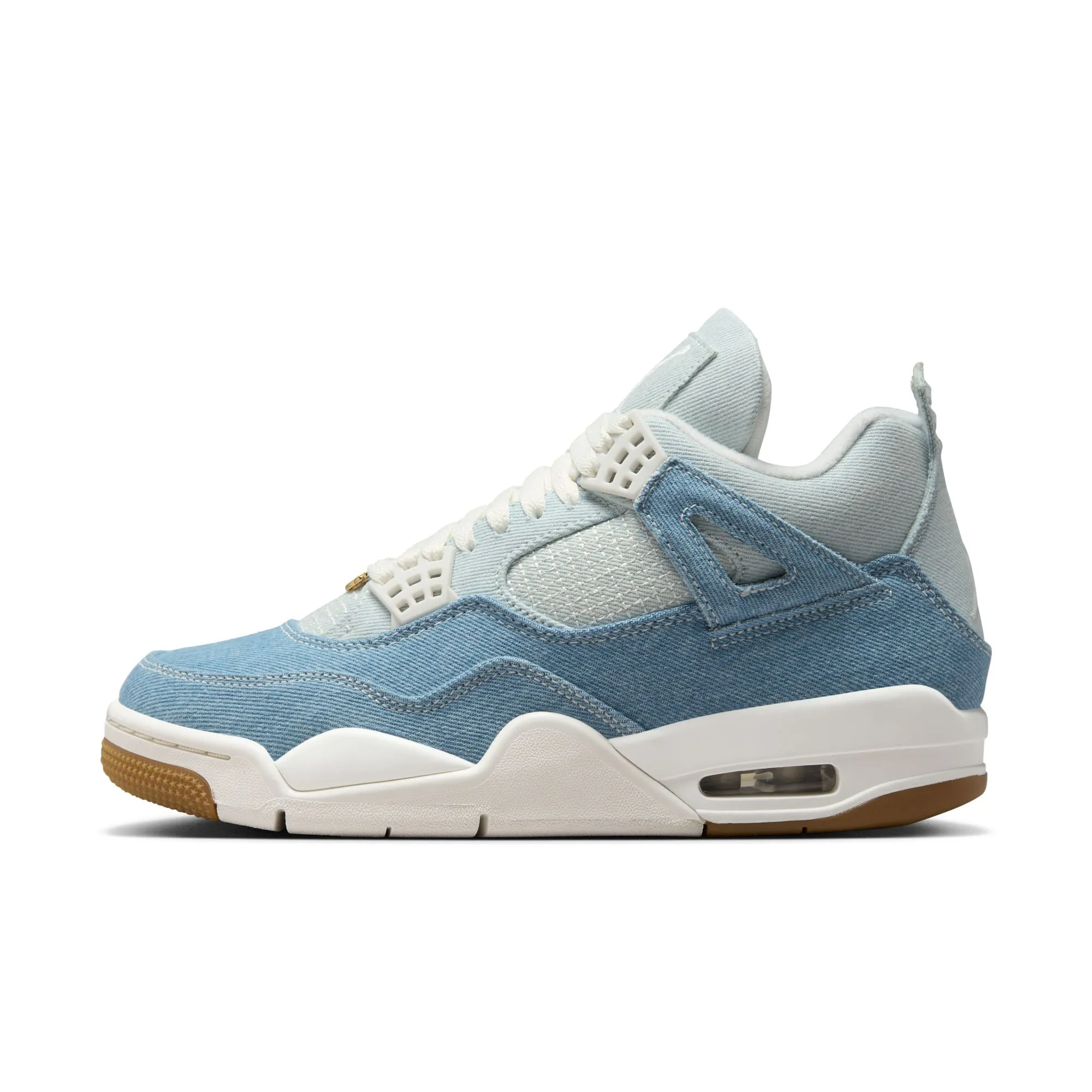 W Air Jordan 4 Retro "Worn Blue" IB6716-100 Beach Fun Fashion Glow