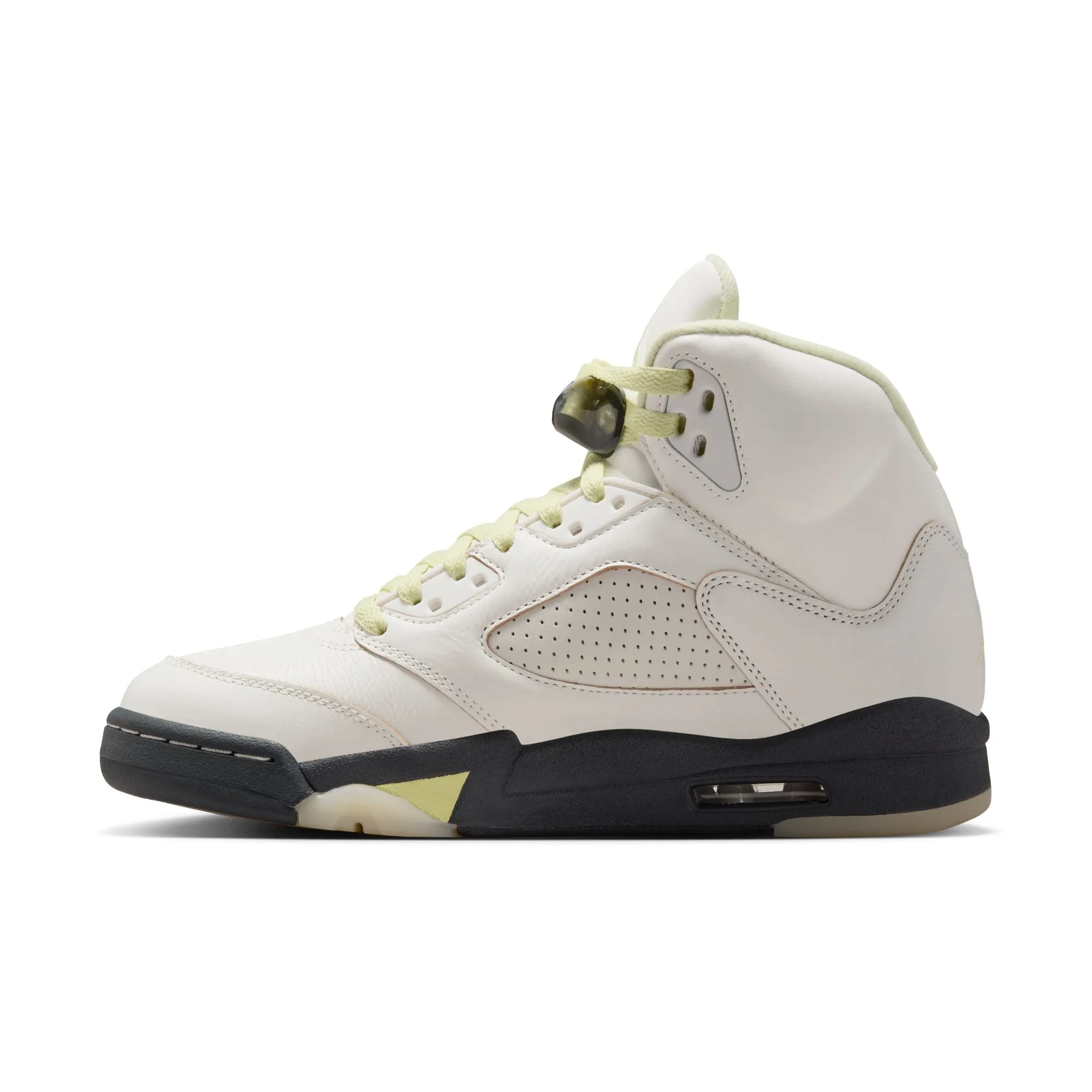 W Air Jordan 5 Retro "Luminous Green and Sail" IM7592-130 Firm Ground Classic Chic
