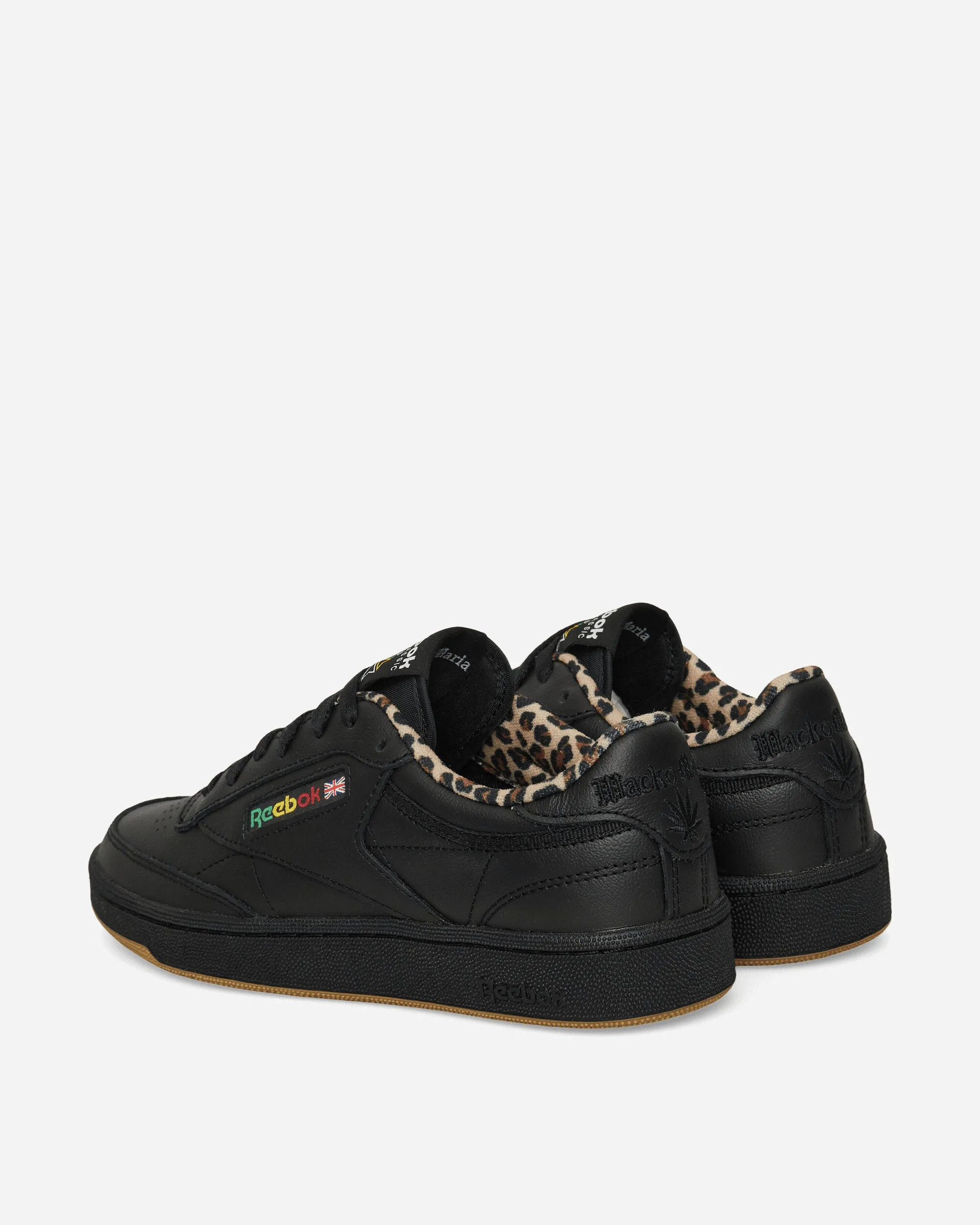 WACKO MARIA Club C 85 Vintage Sneakers Black / Leopard Daily Routine
