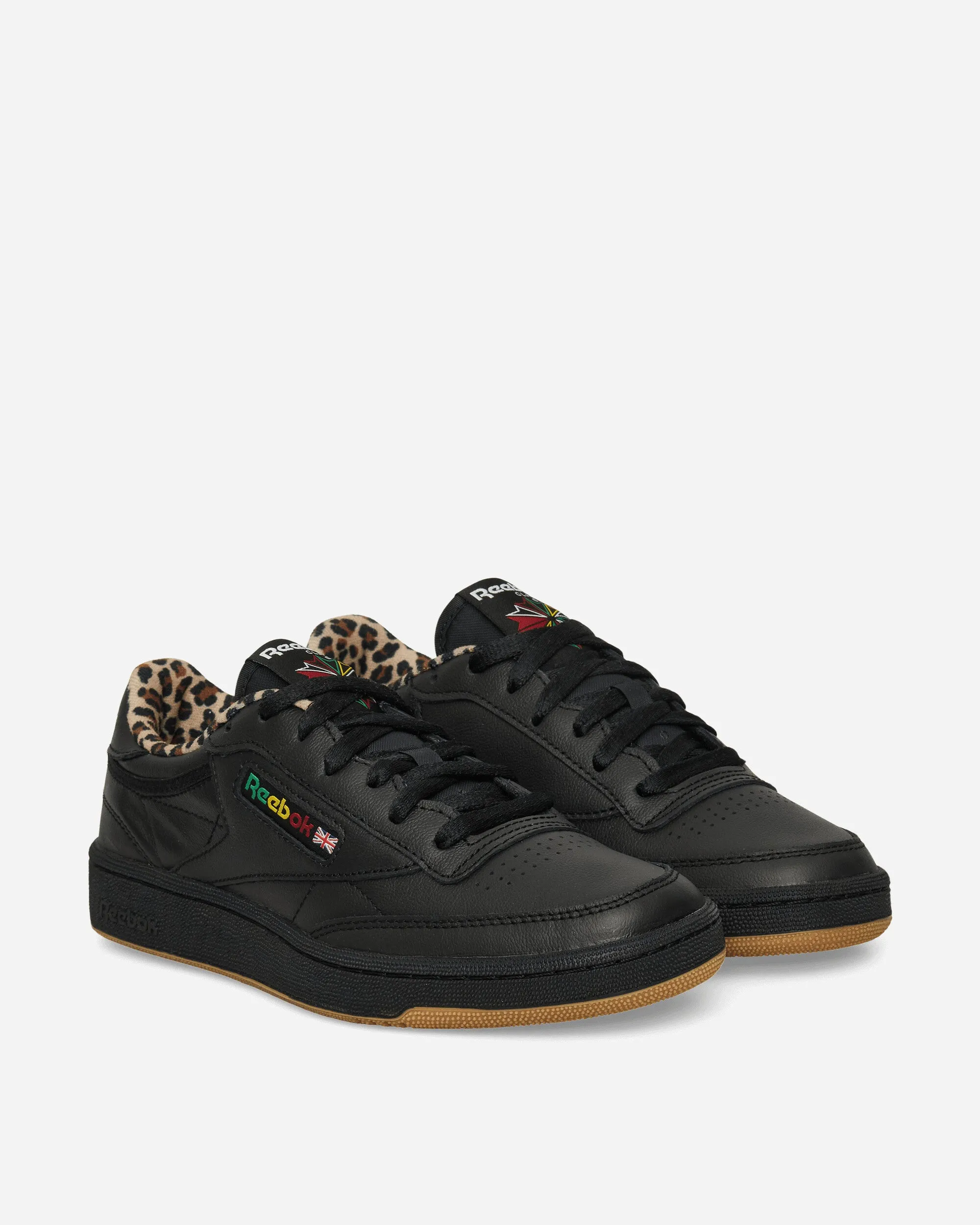 WACKO MARIA Club C 85 Vintage Sneakers Black / Leopard Home Style