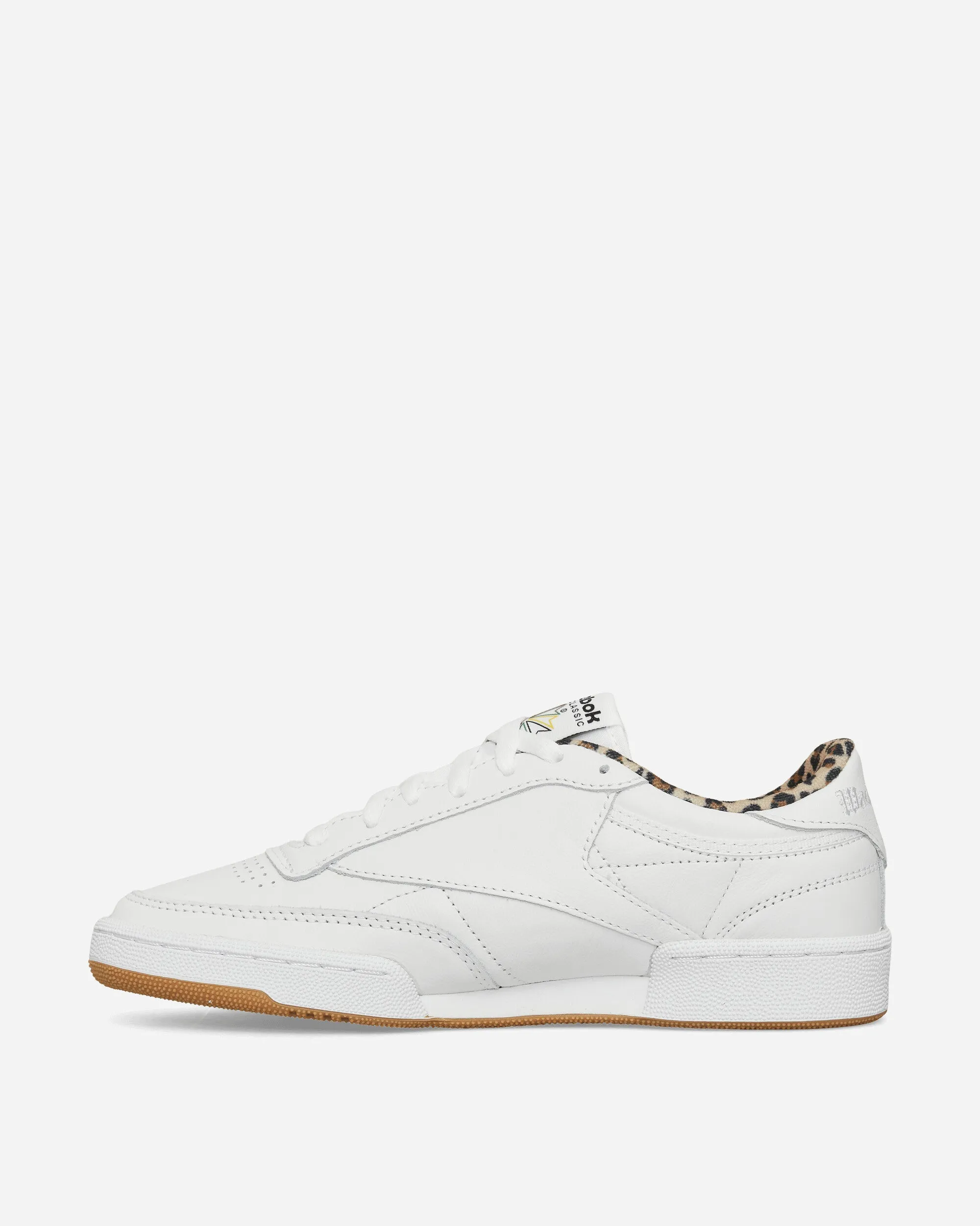 WACKO MARIA Club C 85 Vintage Sneakers White / Leopard Rolling Transition Daily Performance