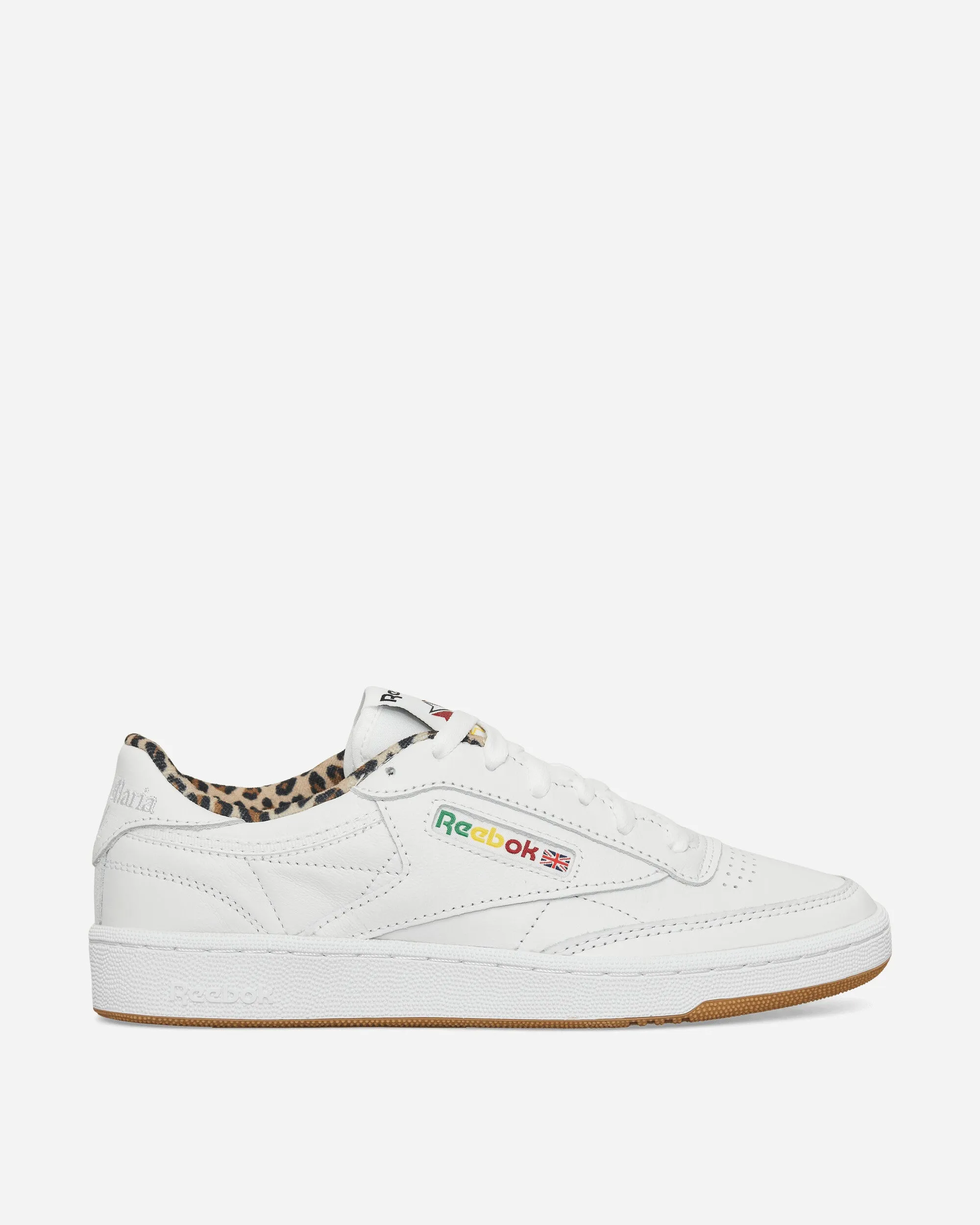 WACKO MARIA Club C 85 Vintage Sneakers White / Leopard Fit Flex Multi   Tread