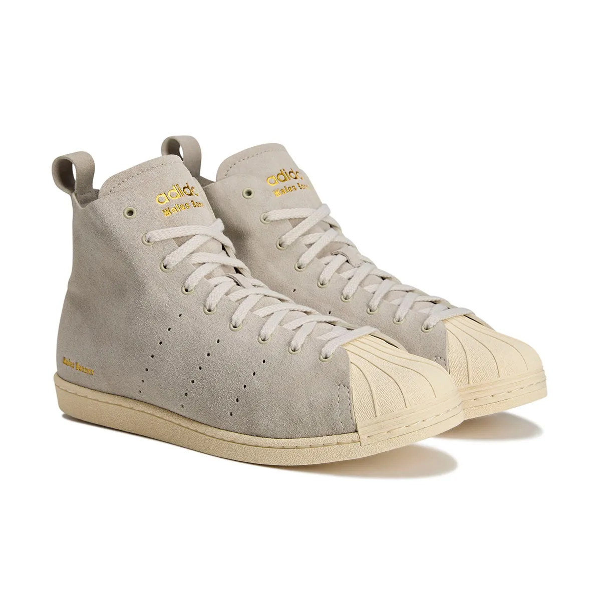   Wales Bonner Superstar Hi 'Mist Stone' Statement Piece stilettos