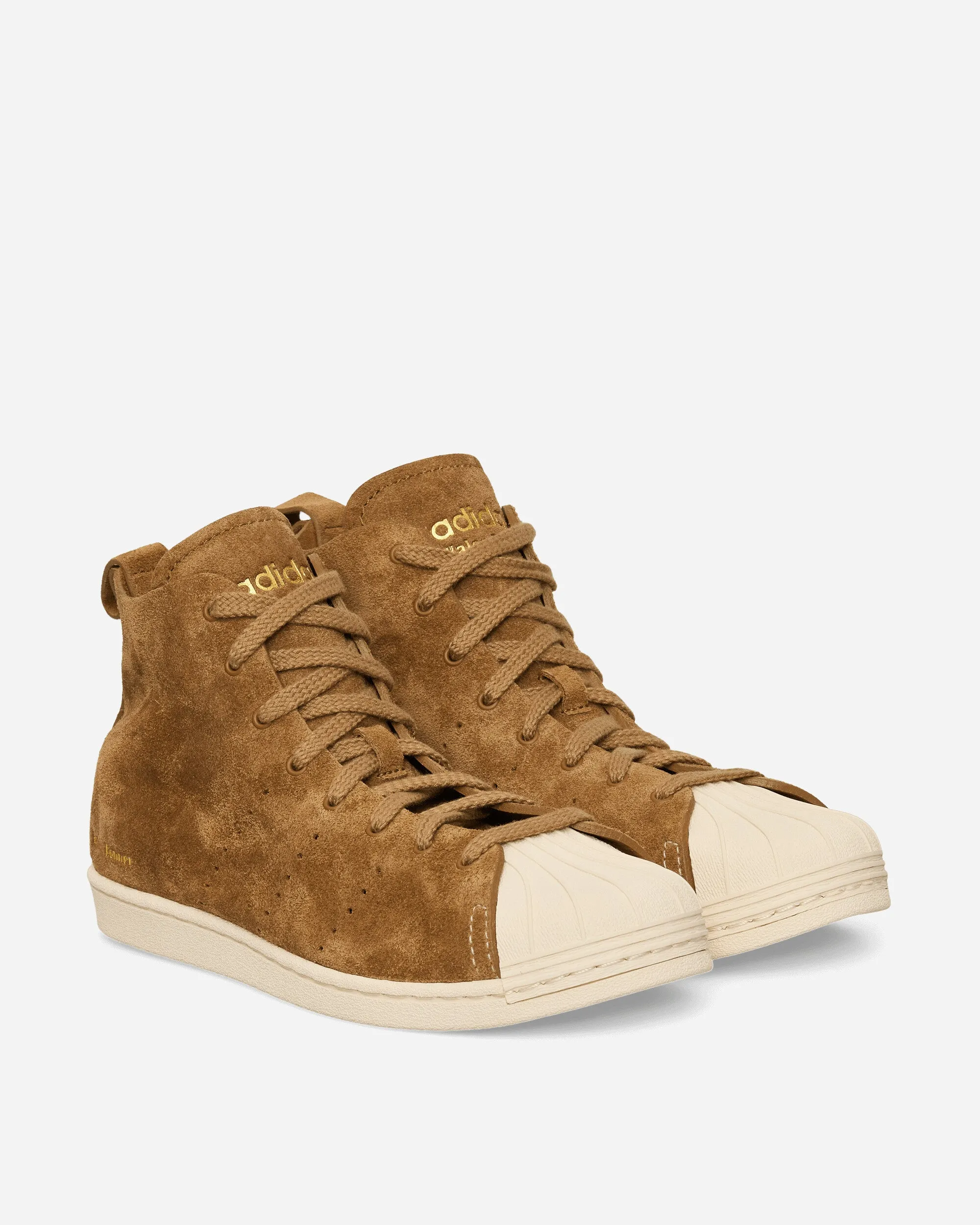 Wales Bonner Superstar High Sneakers Brown / Wonder White Chill Step