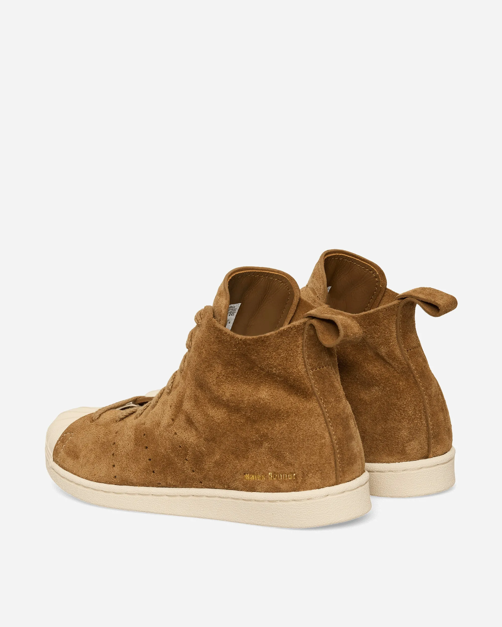 Multi-functional breathability Water Resistant Knit Wales Bonner Superstar High Sneakers Brown / Wonder White