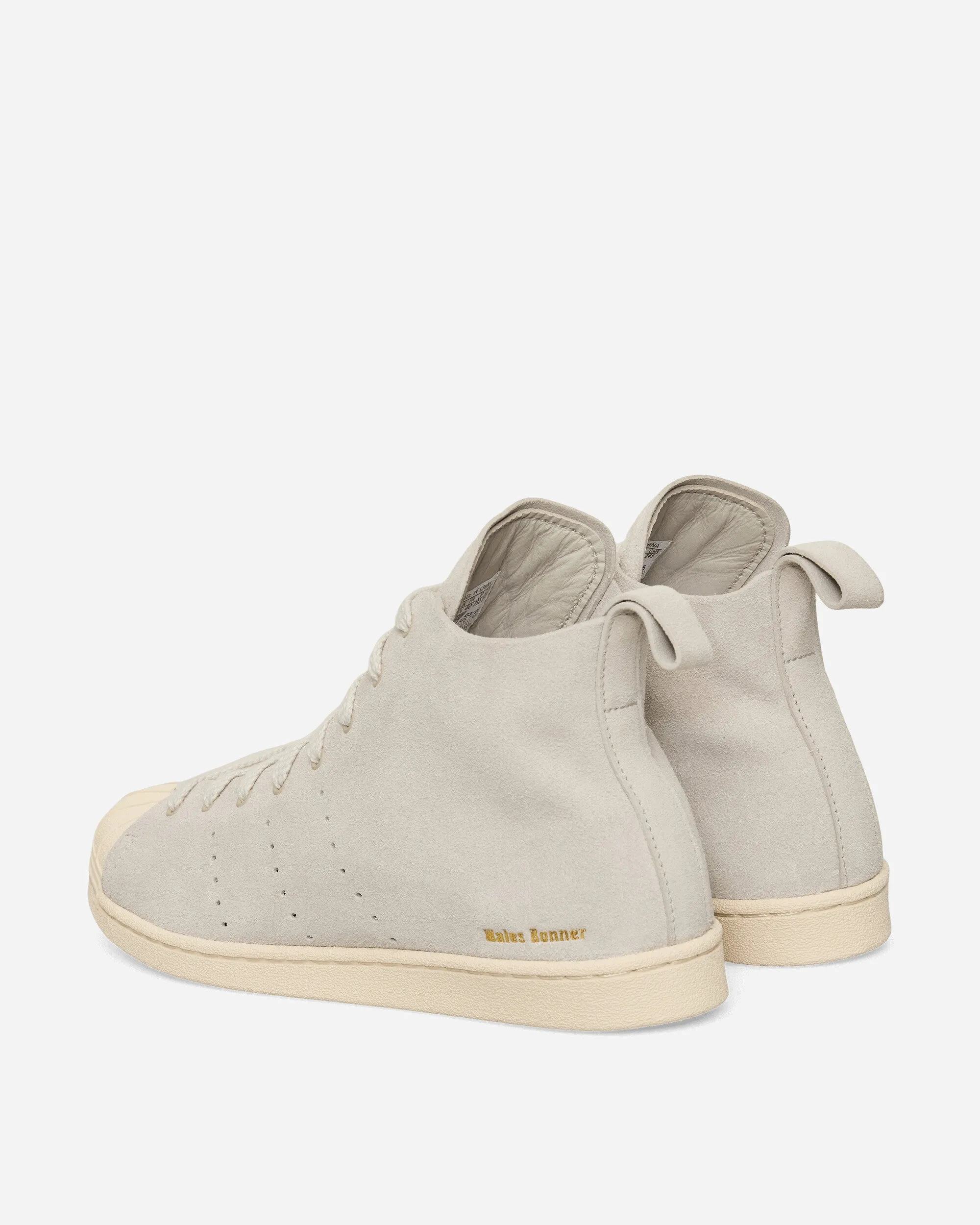 Motion Grip Midfoot Lock System Wales Bonner Superstar High Sneakers Mist Stone / Wonder White
