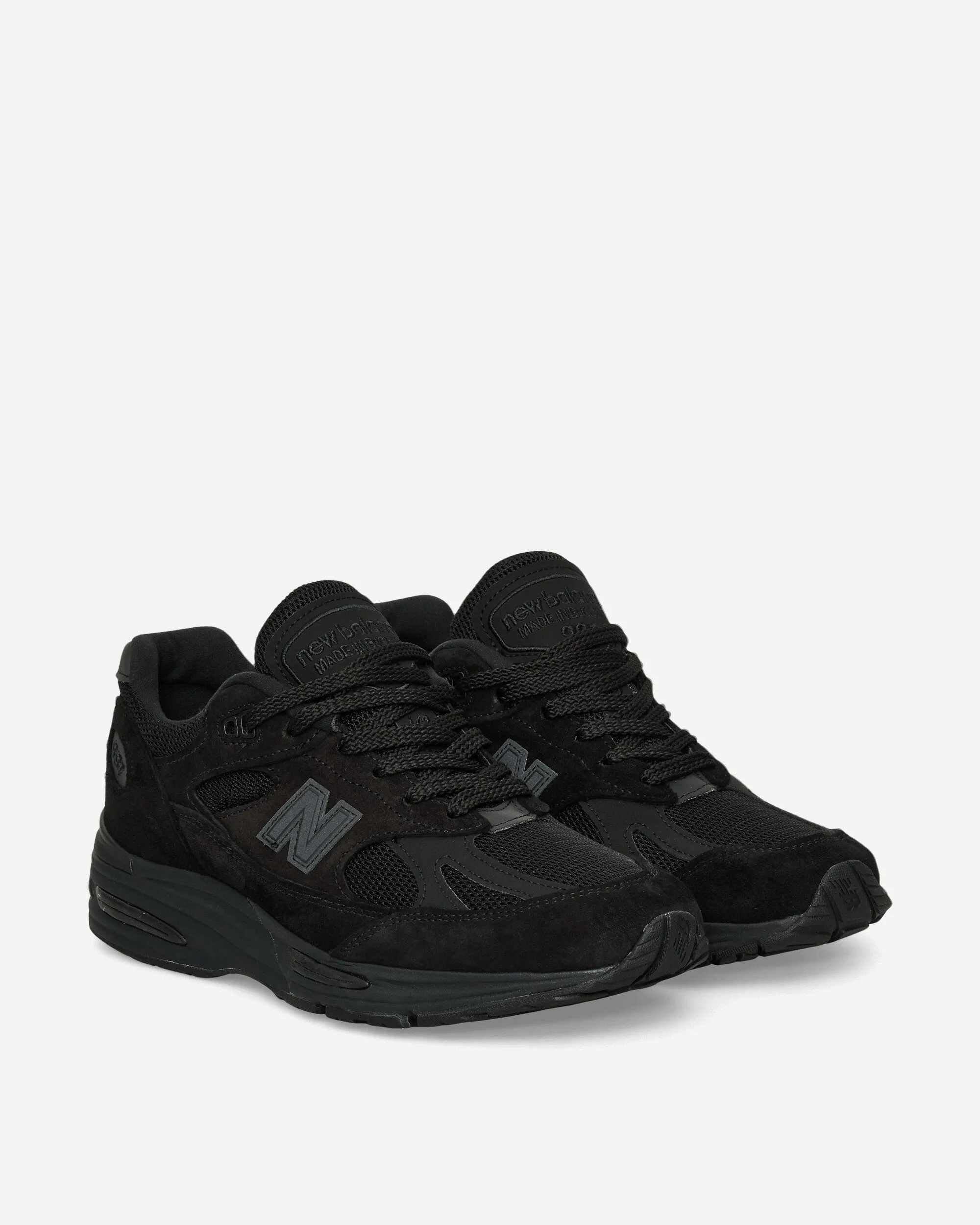 Made in UK 991v2 Sneakers Black Lifestyle Trend Micro Perforated Tongue
