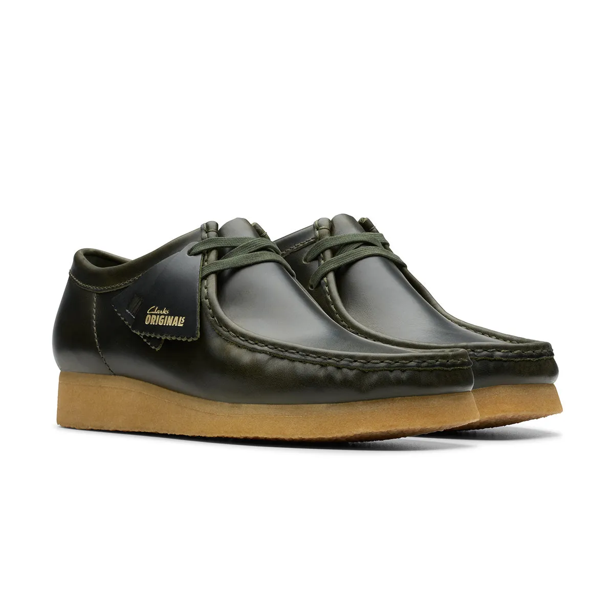 Practical Design school - goer Wallabee 'Forest Green Leather'