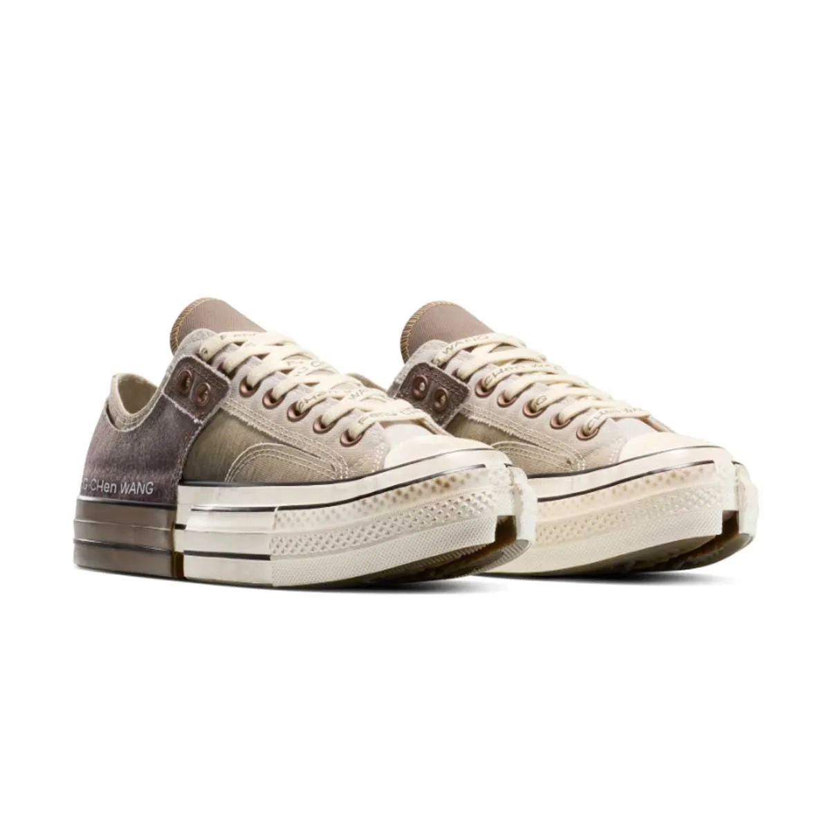   Feng Chen Wang 2-in-1 Chuck 70 Low Top 'Brown Egret' sole - type modern user