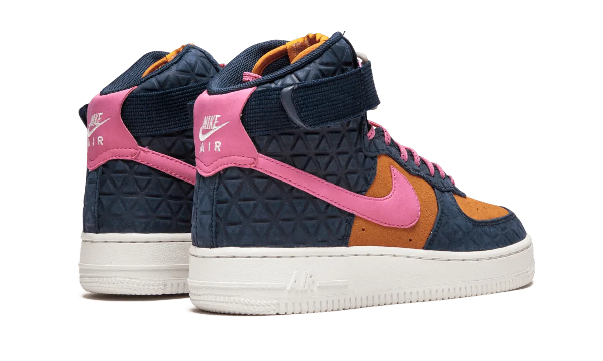 AIR FORCE 1 HI PRM SUEDE WMNS "Dynamic Pink" Plush Touch FlexibleSole