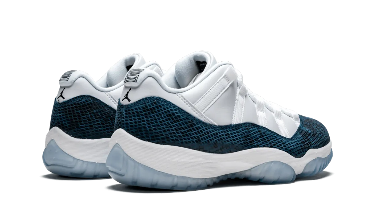 Air Jordan 11 Retro Low LE "Blue Snakeskin" Jump Stability Breathable Mesh Layer