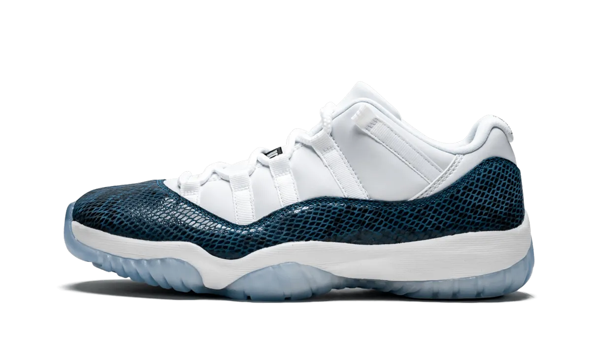 Multi-Purpose Design Grounded Stability Air Jordan 11 Retro Low LE "Blue Snakeskin"