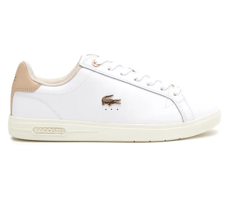 Women's Lacoste Graduate Pro 222 2 SFA (White/Light Pink) Lightweight Cushion