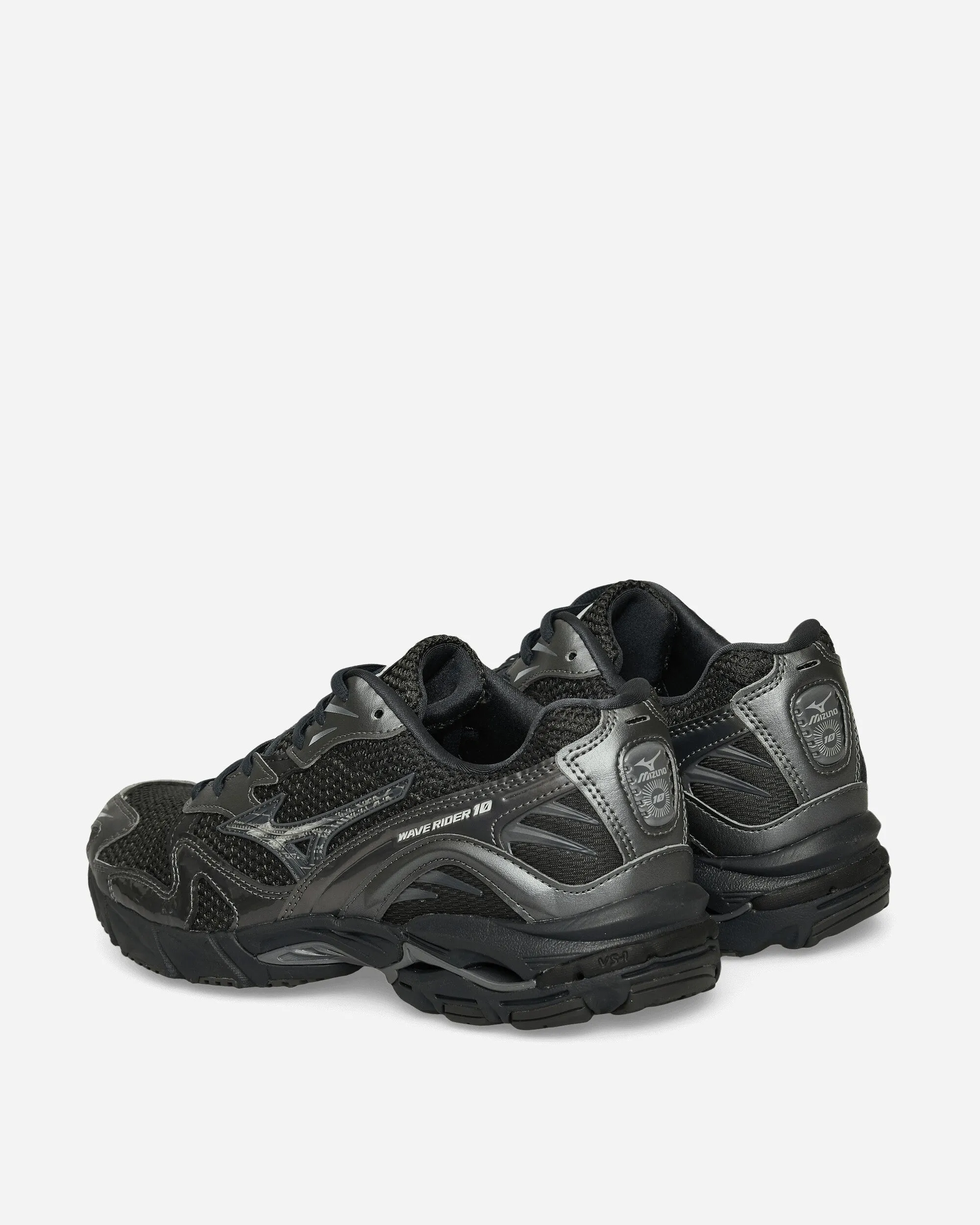 Multi Density Cushioning Motion Control Arch Wave Rider 10 S Sneakers Black / Grey