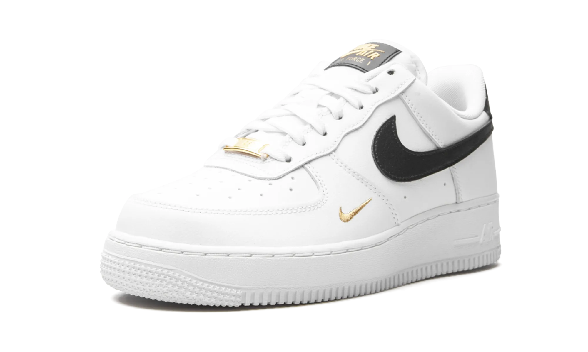 Lace Up Closure Mechanism AIR FORCE 1 LO ESSENTIAL MNS WMNS "White / Black / Gold"