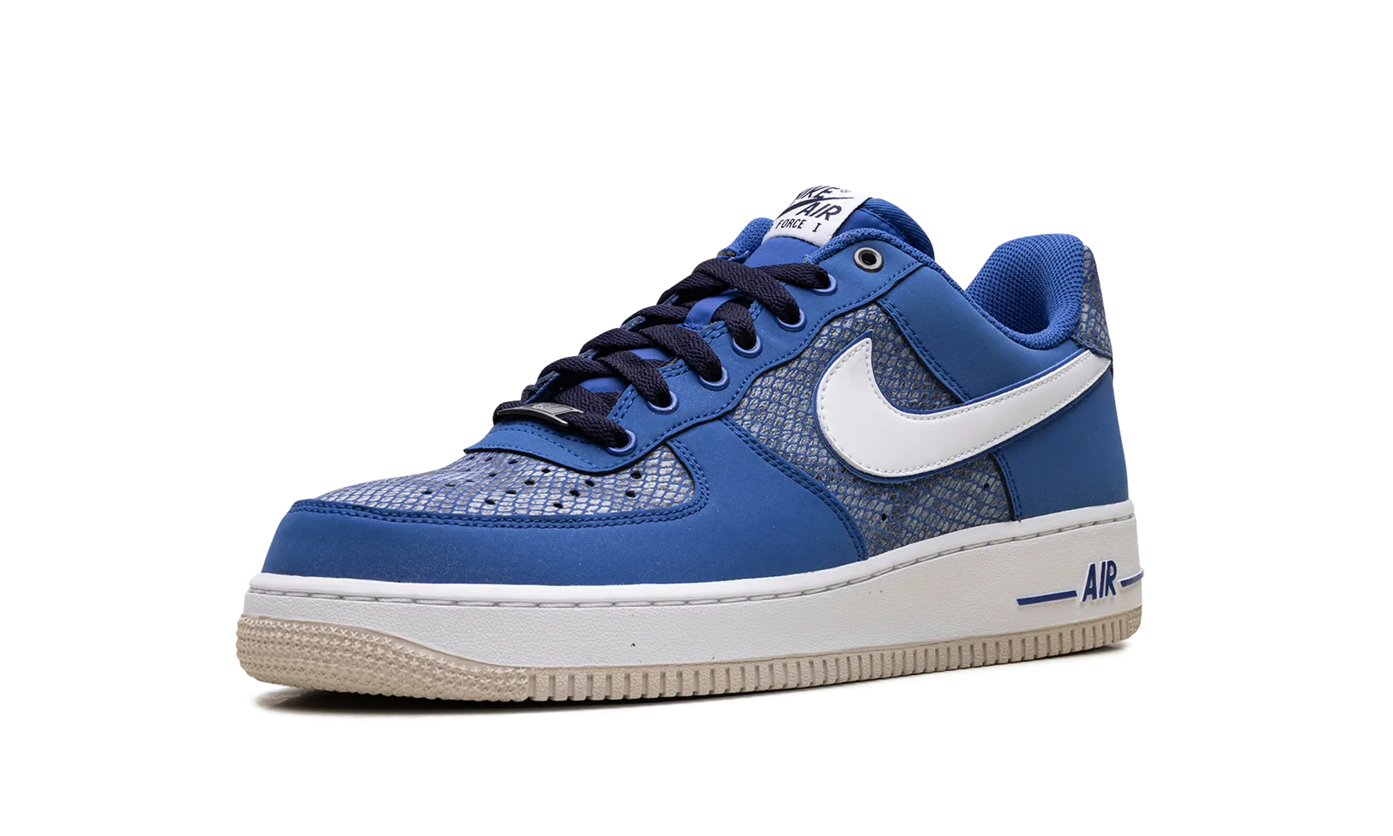 Air Force 1 "Snake Skin Blue" Adaptable Fit Shock Diffusion Technology