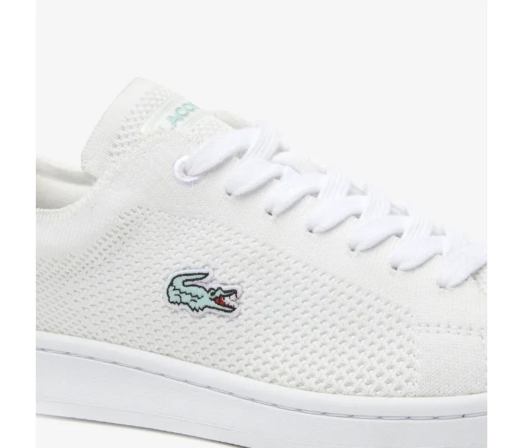 Women's Lacoste Carnaby Piquee 123 (White/Turquoise) Lean Profile