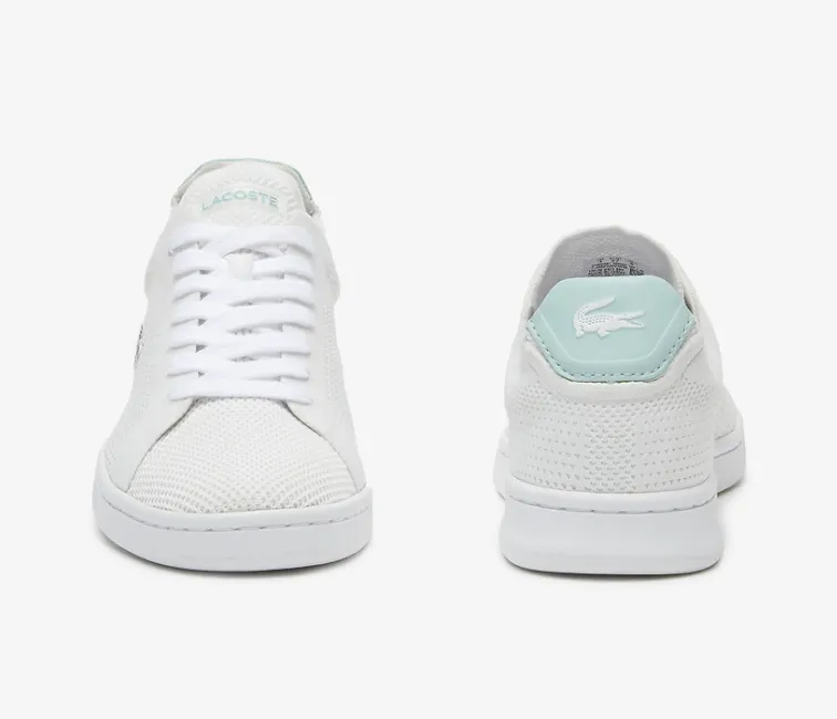 Women's Lacoste Carnaby Piquee 123 (White/Turquoise) Flex groove Work Day