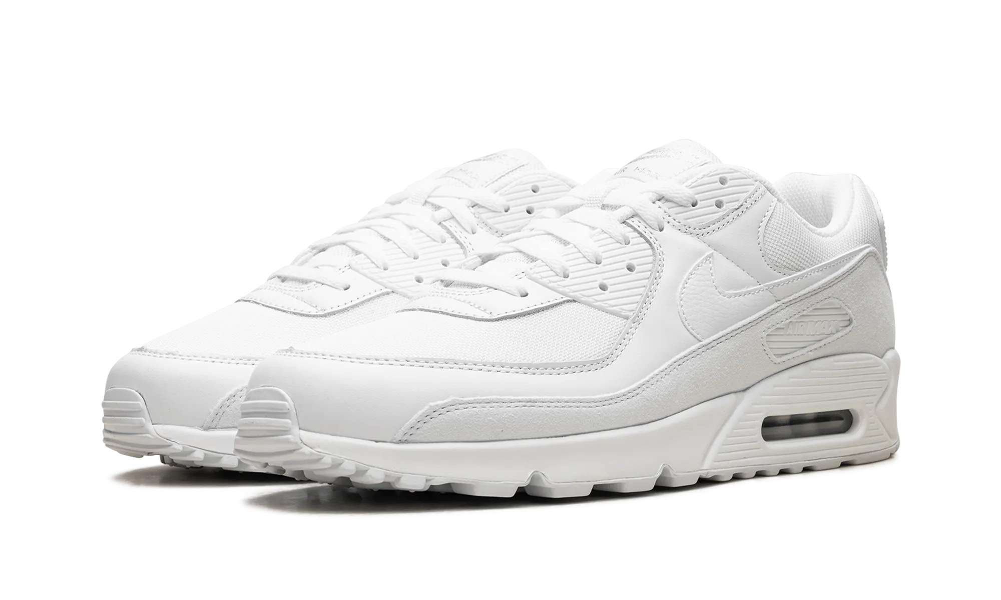 Air Max 90 "Triple White" logo - embroidered shoes
