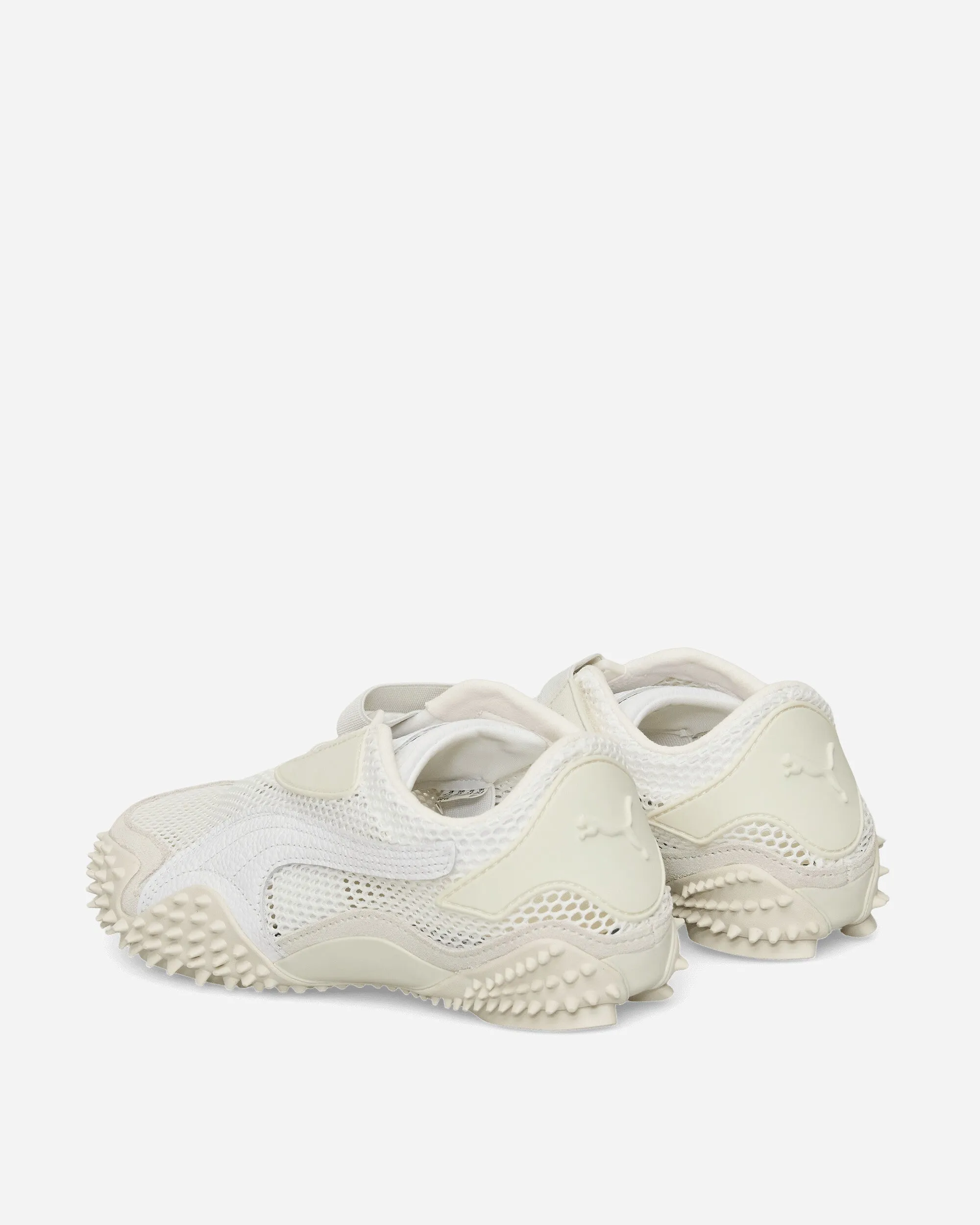 Adaptive Lacing Mechanism Metatarsal Protection Pad Mostro Mesh Sneakers White