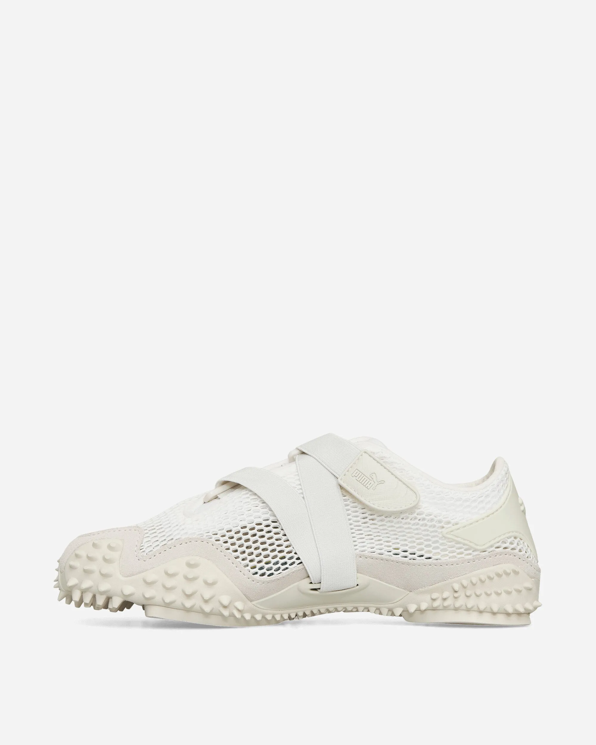Classic Appeal Rubberized Heel Guard Mostro Mesh Sneakers White